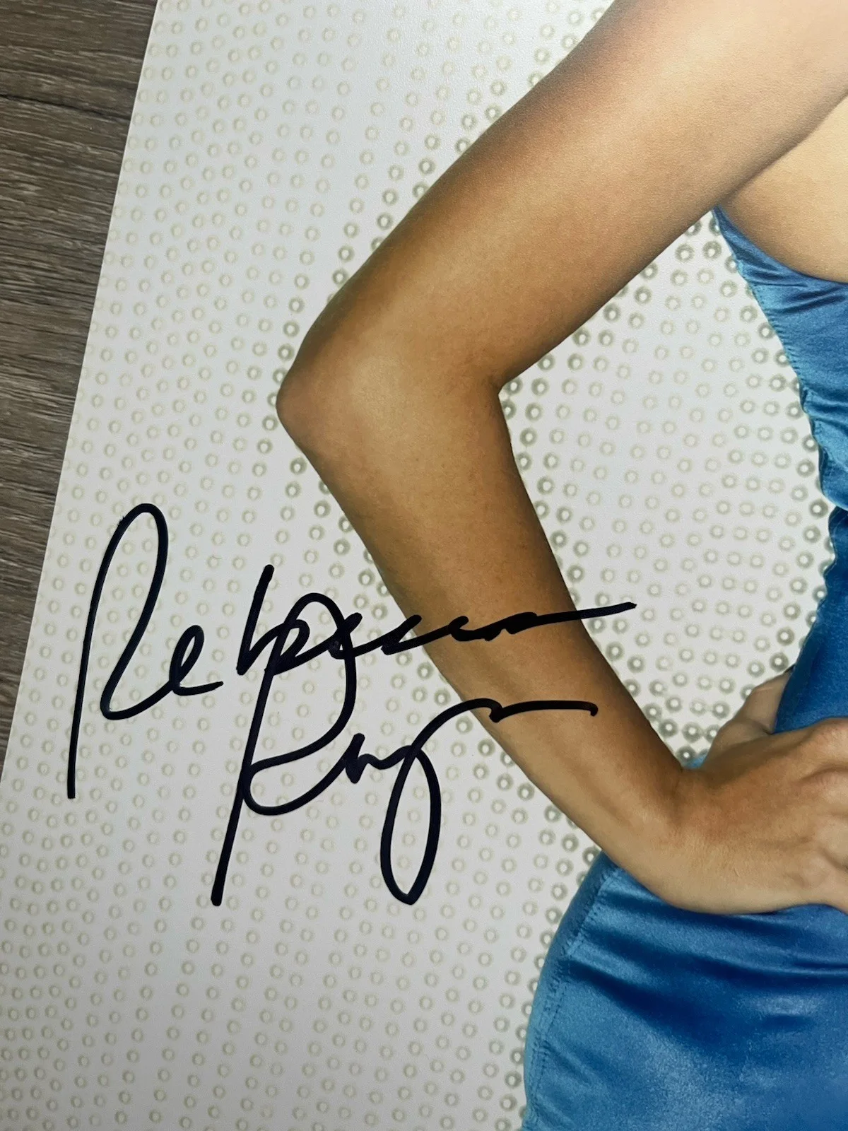 Rebecca Romijn — Rebecca Romijn Signed 11x14 Photo Beckett COA Model X-Men Mystique, изображение 3