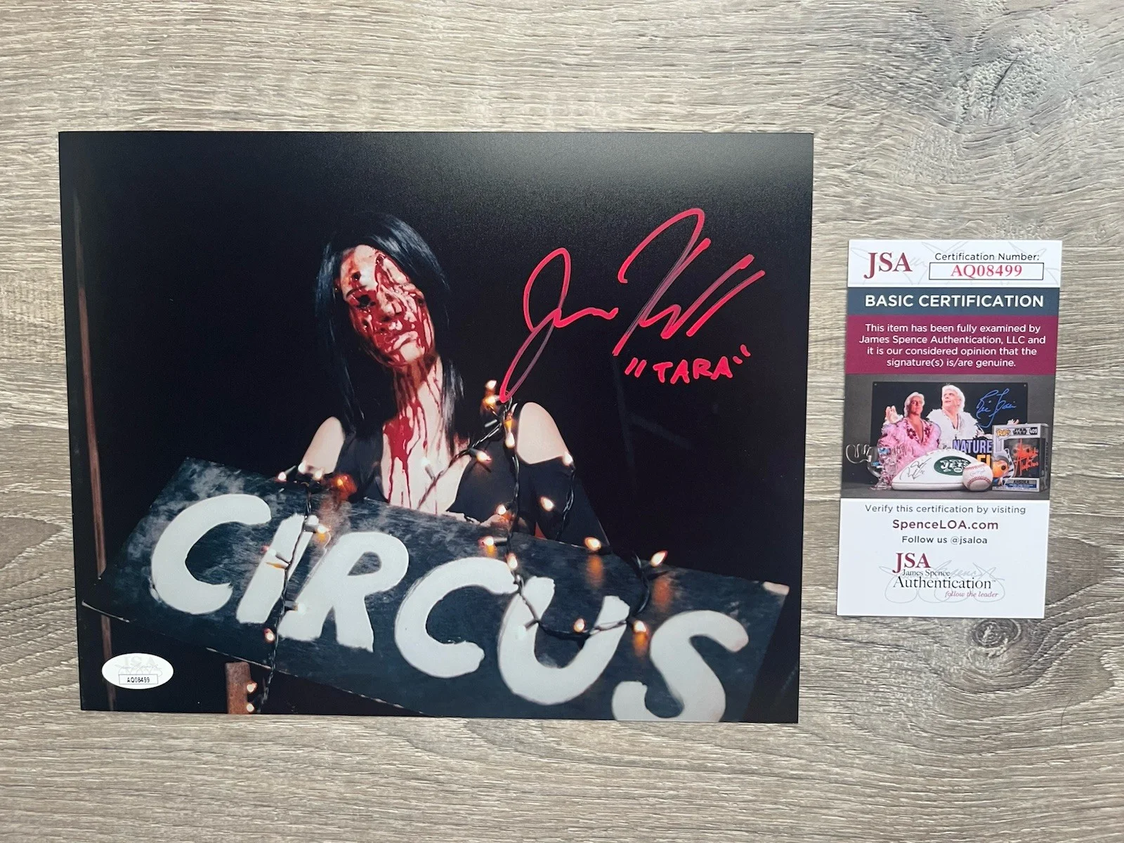Jenna Kanell — Jenna Kanell Signed Terrifier 8x10 Photo JSA COA Tara Heyes Art The Clown