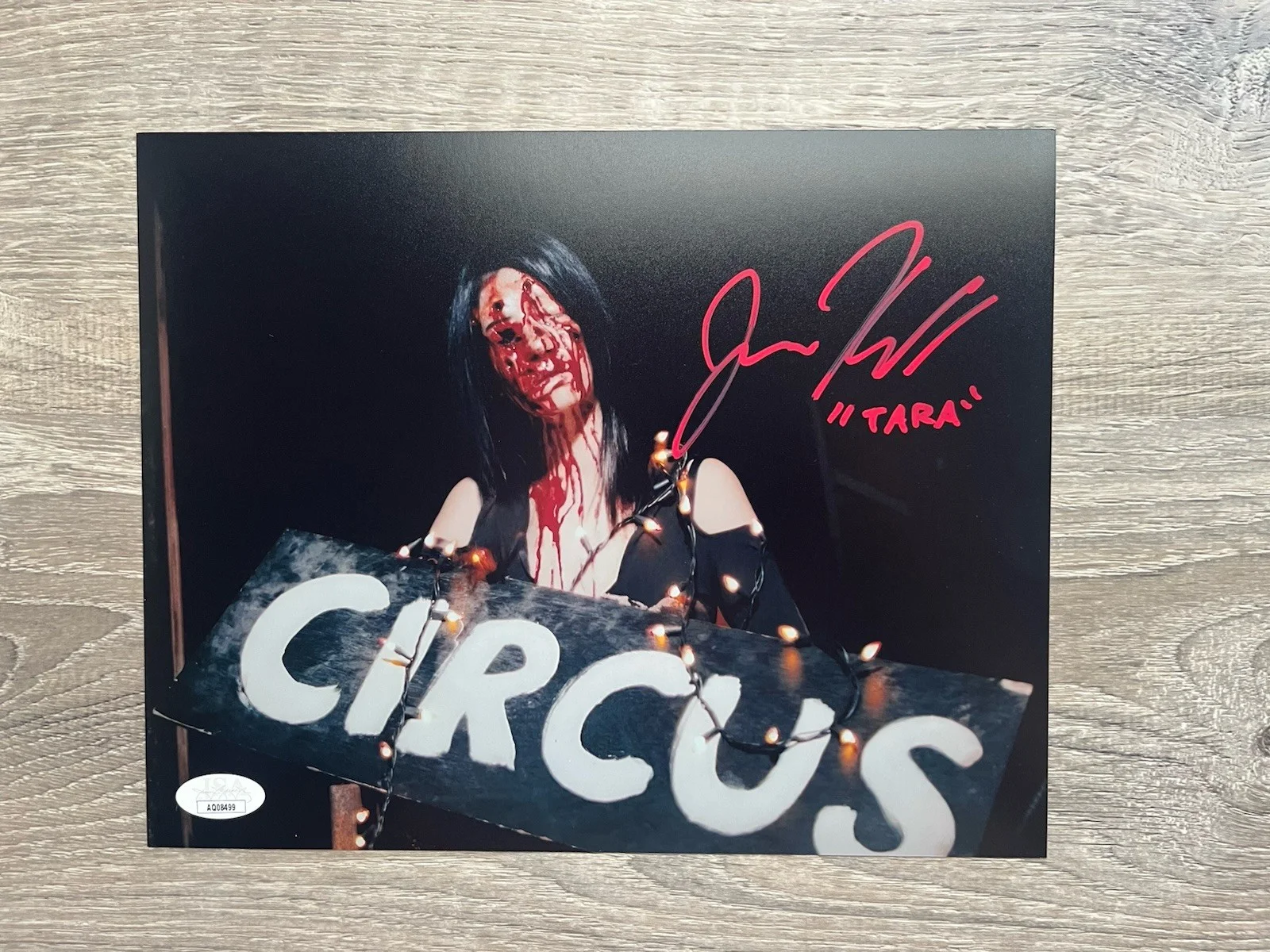 Jenna Kanell — Jenna Kanell Signed Terrifier 8x10 Photo JSA COA Tara Heyes Art The Clown, изображение 2