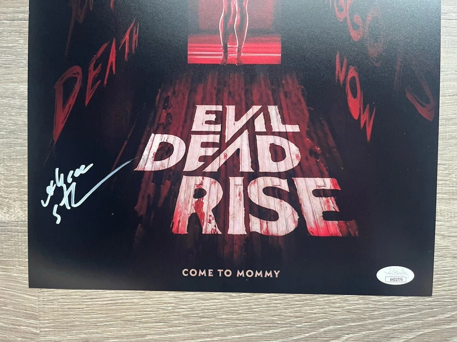Alyssa Sutherland — Alyssa Sutherland Signed Evil Dead Rise 11x14 Photo JSA COA Ellie Horror, изображение 3