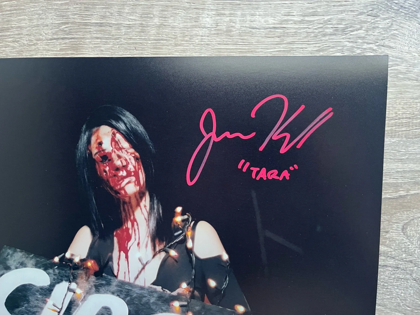 Jenna Kanell — Jenna Kanell Signed Terrifier 11x14 Photo JSA COA Tara Art The Clown Horror, изображение 3