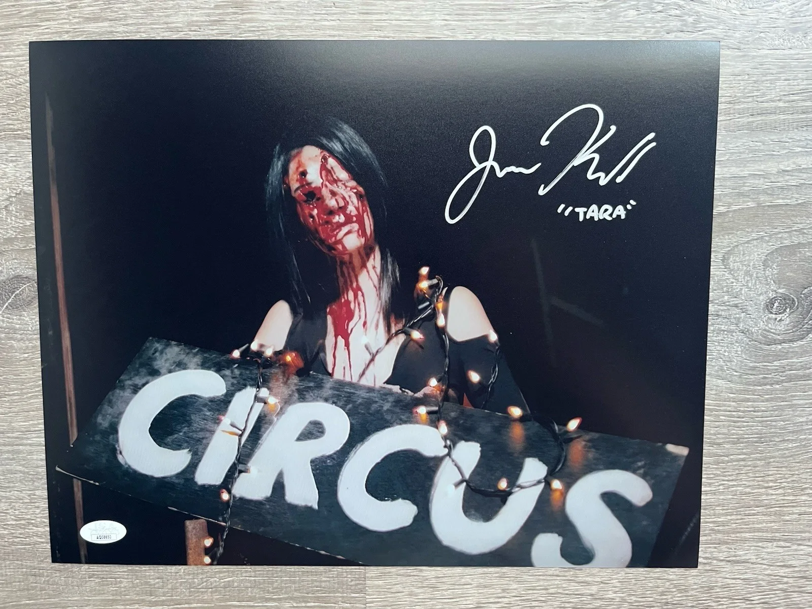 Jenna Kanell — Jenna Kanell Signed Terrifier 11x14 Photo JSA COA Tara Art The Clown Horror Auto, изображение 2