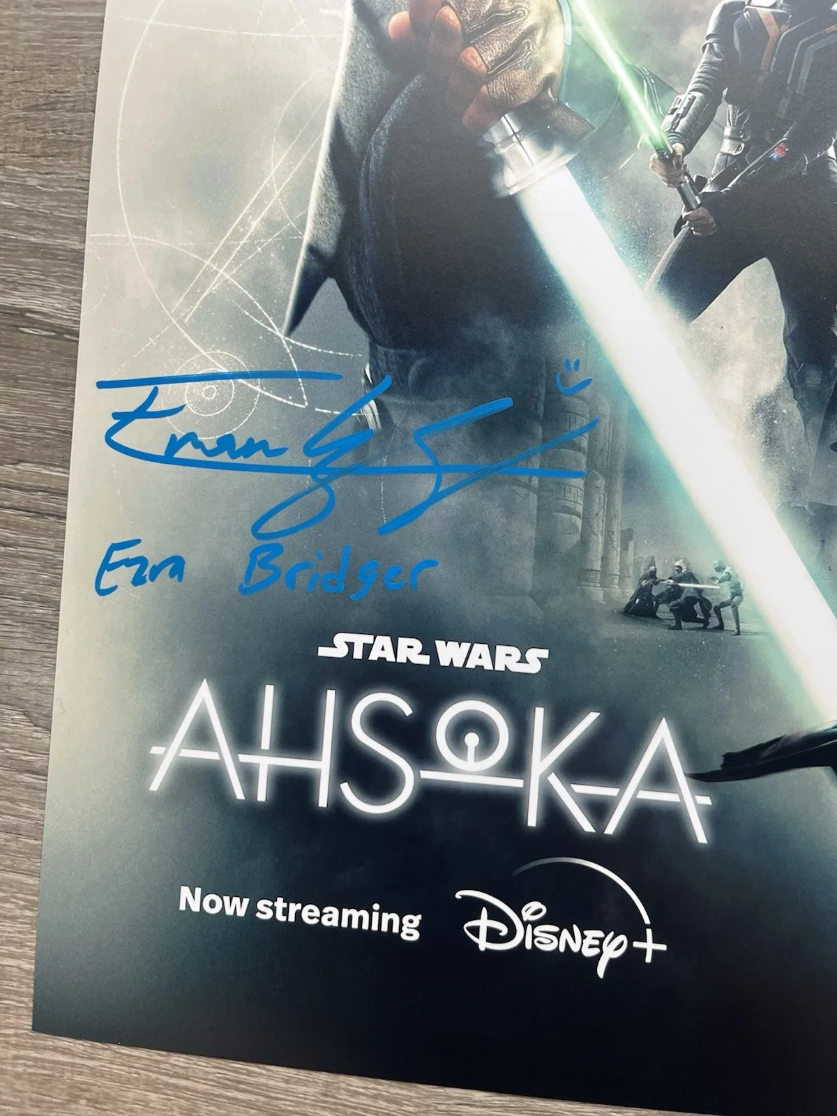 Eman Esfandi — Eman Esfandi Signed AHSOKA 11x17 Photo JSA COA Ezra Bridger Star Wars, image 4