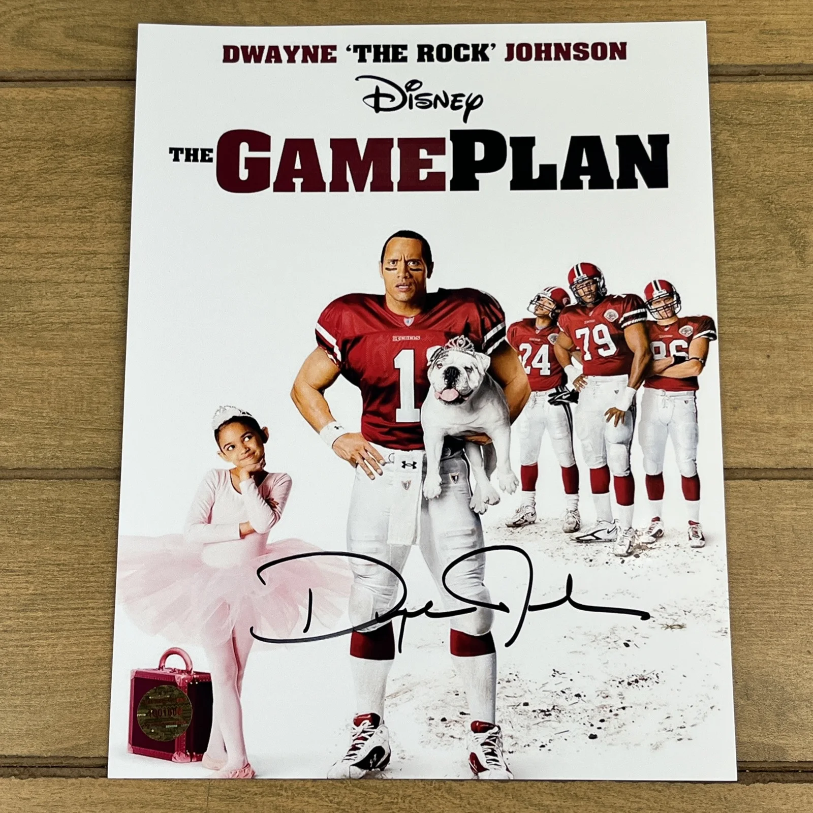 Dwayne The Rock Johnson — Dwayne The Rock Johnson Signed Photo Autographed 8.5”x11” The Gameplan w/COA