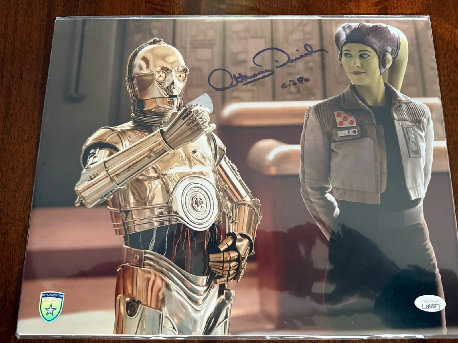 Rare Hand Signed Anthony Daniels 11x14 C3PO Autographed Star Wars RARE JSA COA, изображение 2