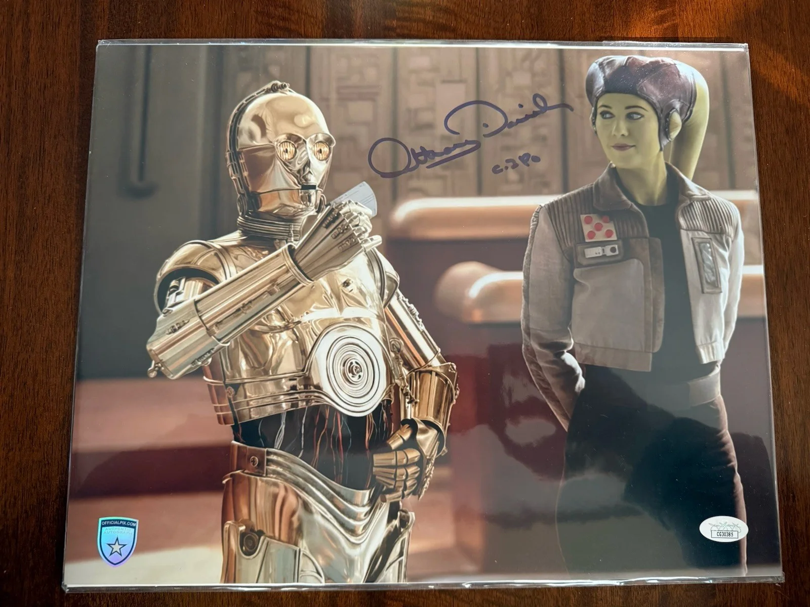 Rare Hand Signed Anthony Daniels 11x14 C3PO Autographed Star Wars RARE JSA COA, изображение 3