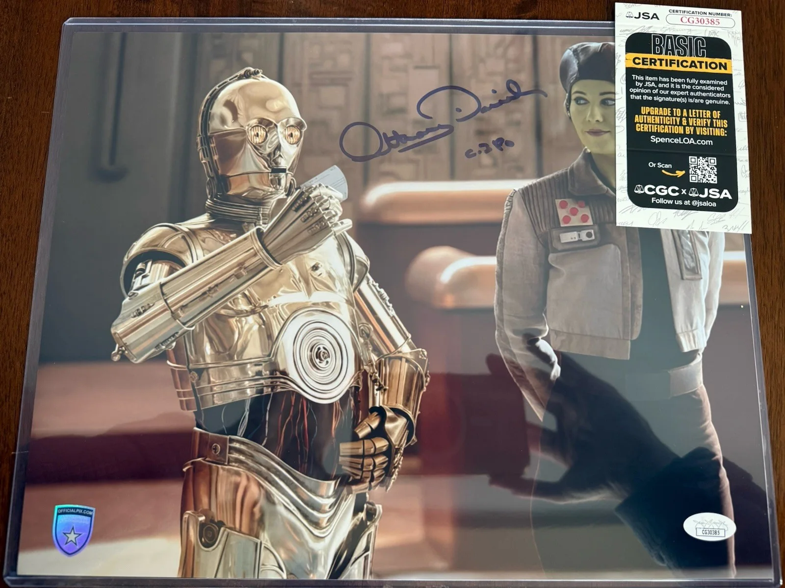 Rare Hand Signed Anthony Daniels 11x14 C3PO Autographed Star Wars RARE JSA COA, изображение 5