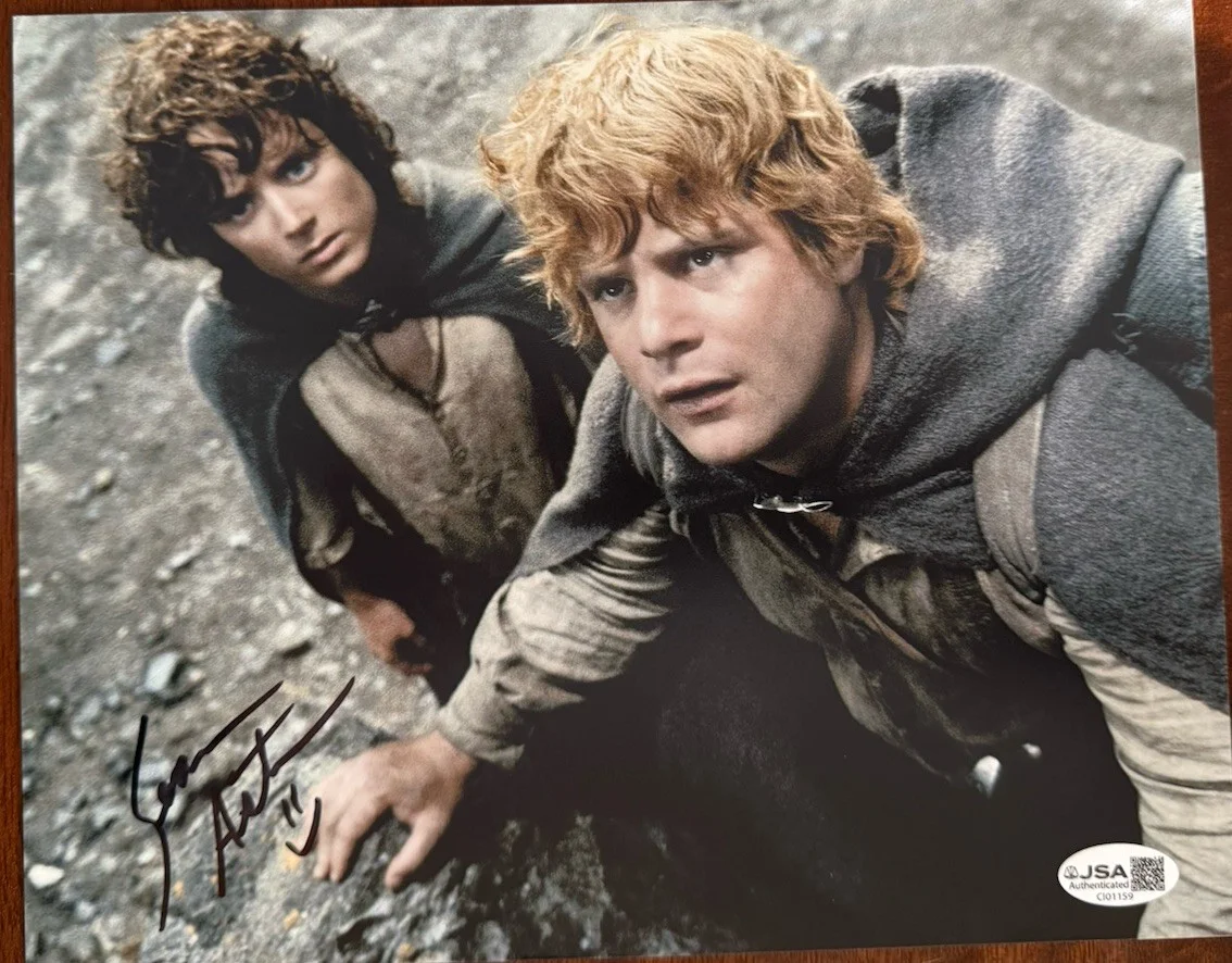 Sean Astin — Sean Astin Lord Of The Rings Hand Signed In Person Autograph 10x8 Beckett COA, изображение 2