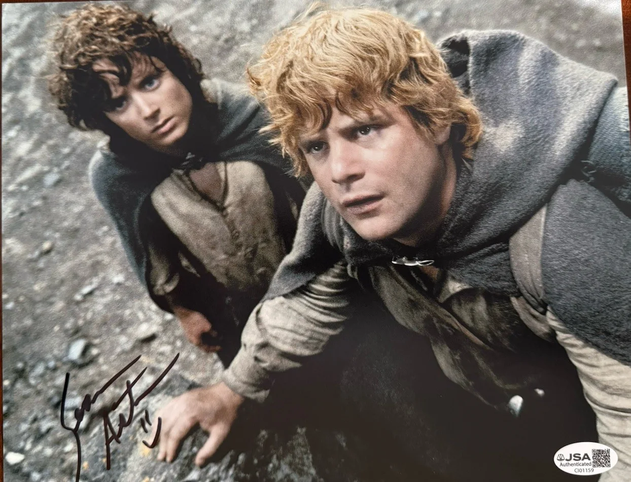 Sean Astin — Sean Astin Lord Of The Rings Hand Signed In Person Autograph 10x8 Beckett COA, изображение 3