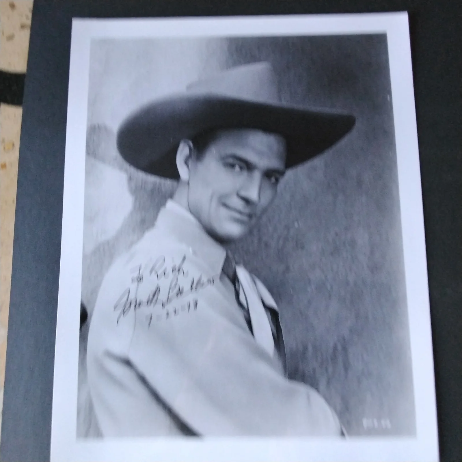 Smith Ballew SIGNED 1978 Photo Movie Actor Singer Red Badge of Courage Westerns, изображение 2