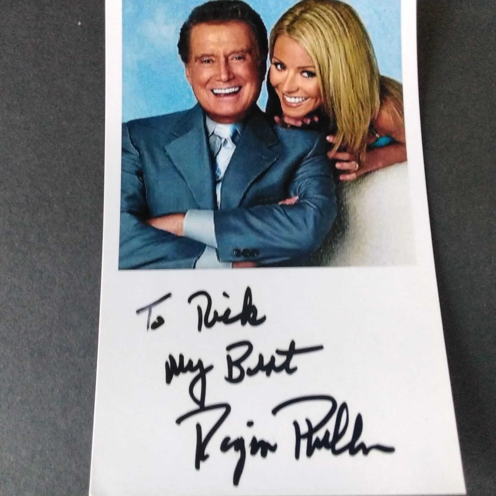 Regis Philbin SIGNED Photo Actor TV Host Live Kelly Joey Bishop Comedy, image 2