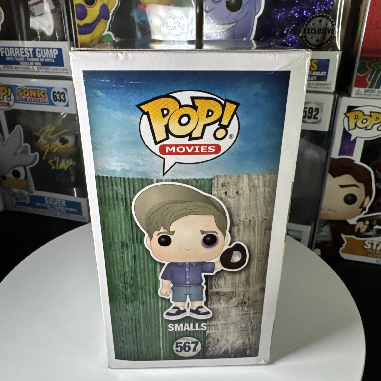 Tom Guiry — Tom Guiry Signed “Smalls” Funko Pop #567 The Sandlot MAB HOLO ONLY DMG BOX LOOK, изображение 2
