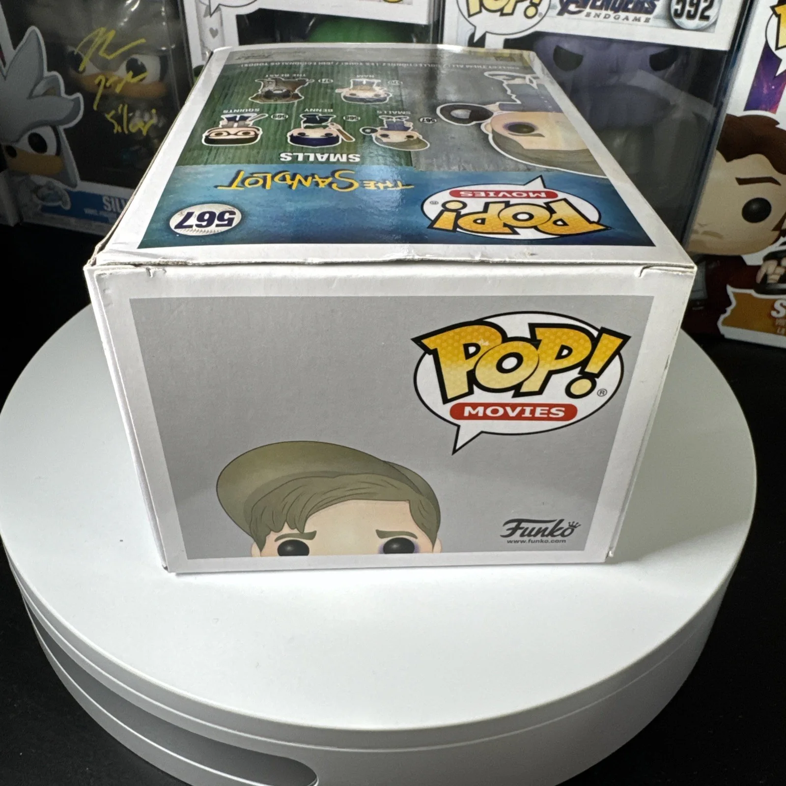 Tom Guiry — Tom Guiry Signed “Smalls” Funko Pop #567 The Sandlot MAB HOLO ONLY DMG BOX LOOK, изображение 5