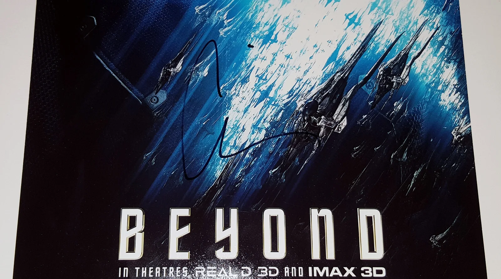 CHRIS PINE In-Person Signed 11x14 Star Trek Beyond Movie Poster Kirk Photo w/COA, изображение 2