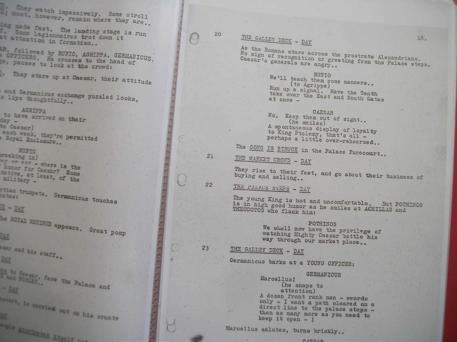 ELIZABETH TAYLOR CLEOPATRA SHOOTING SCRIPT COPY SEPT 18 1961, image 3