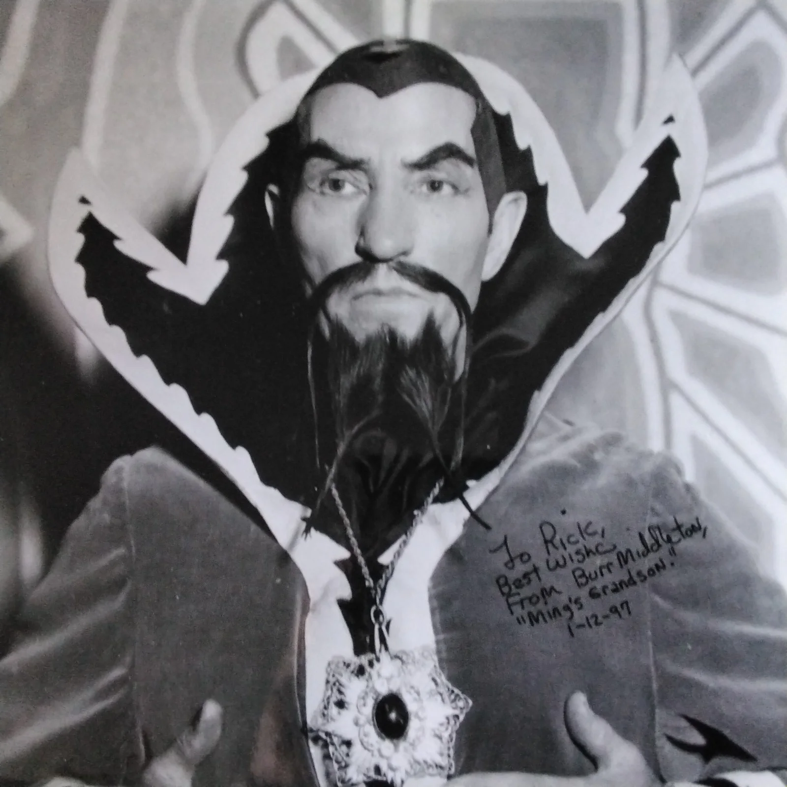Burr Middleton SIGNED 1999 Photo Movie TV Actor Ming's Grandson Flash Gordon, изображение 3
