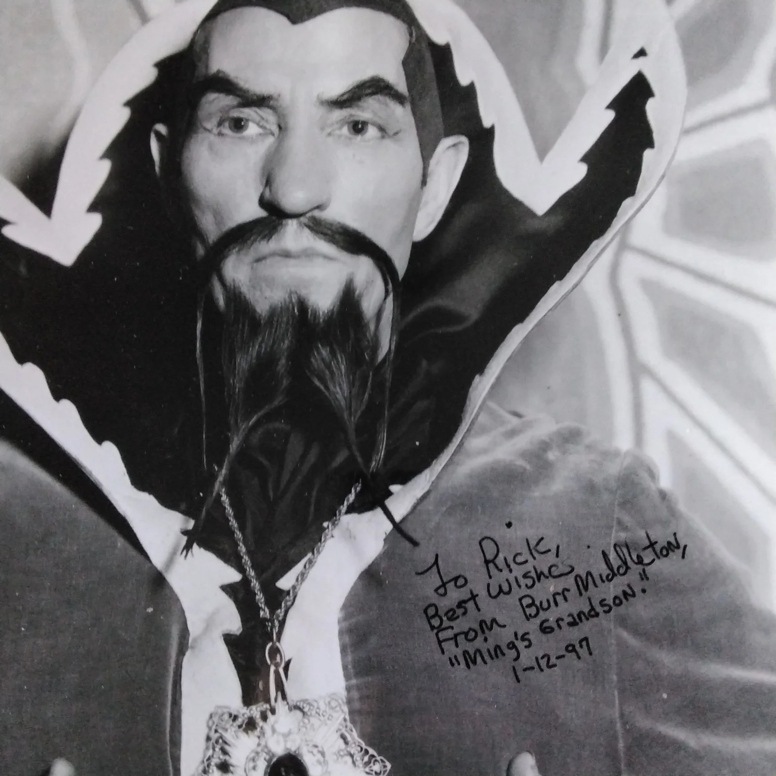 Burr Middleton SIGNED 1999 Photo Movie TV Actor Ming's Grandson Flash Gordon, изображение 4