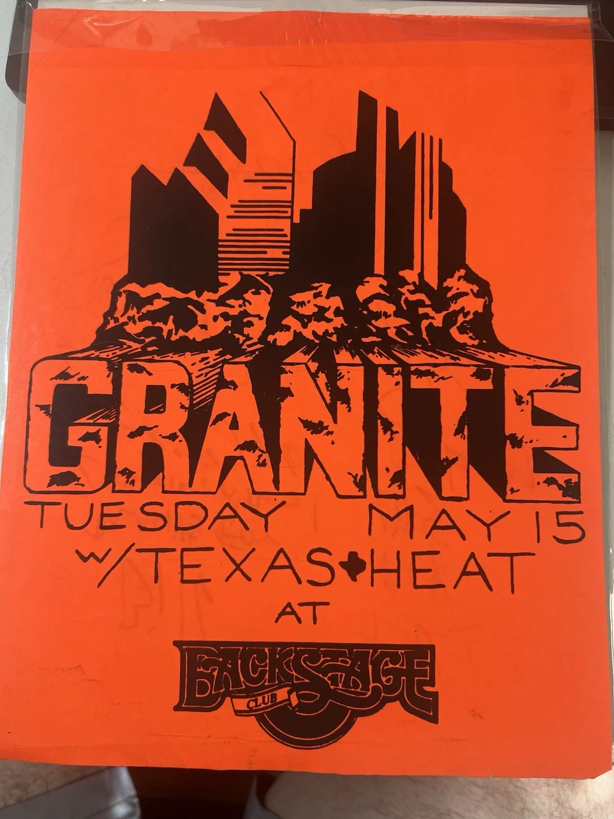 VTG Rock Backstage Club Flyer Love & Hate Signed by Band Autographed Jizzy Skid, изображение 2
