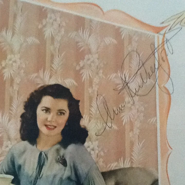Ann Rutherford SIGNED 1945 Wallpaper Ad 40s Actress GWTW MGM Andy Hardy, изображение 2