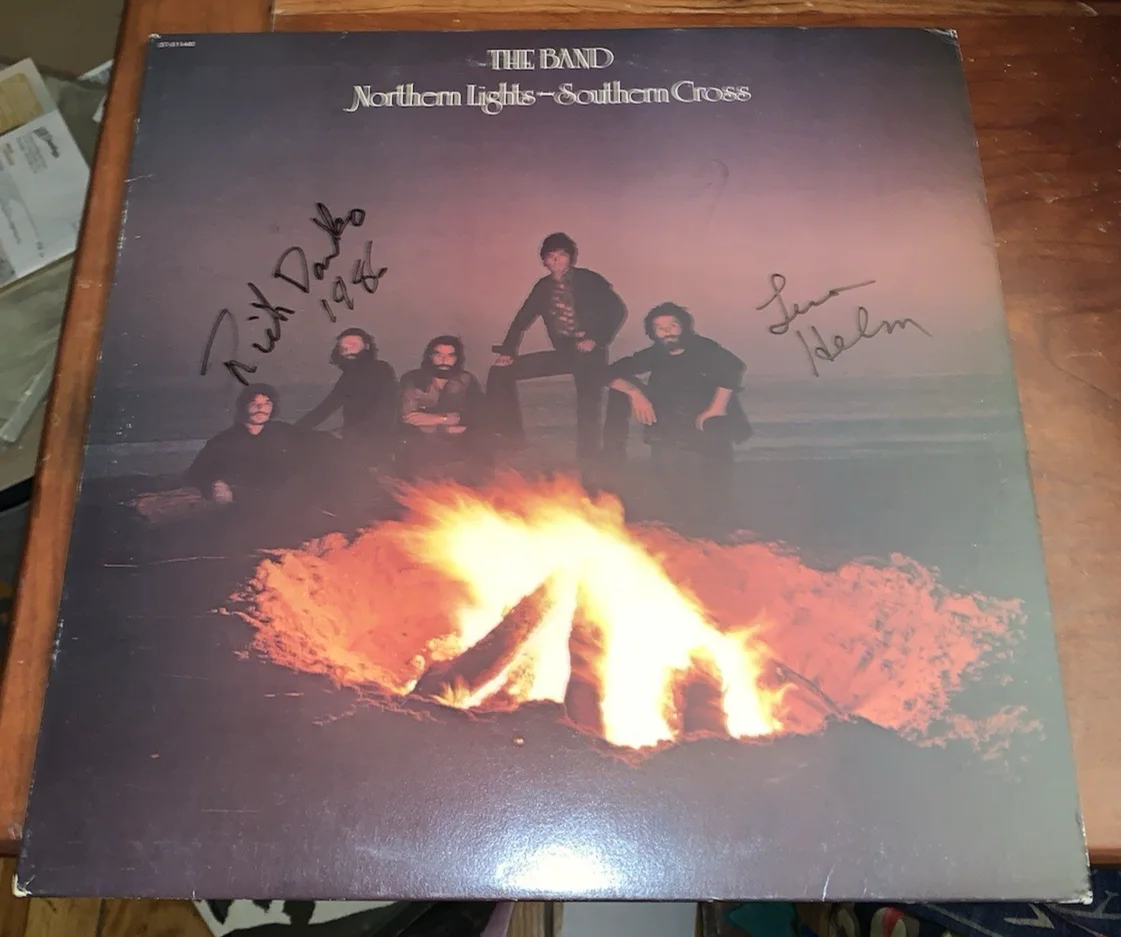 Band Northern Lights Southern Signed Autographed Vinyl LP Rick Danko Levon Helm, image 5