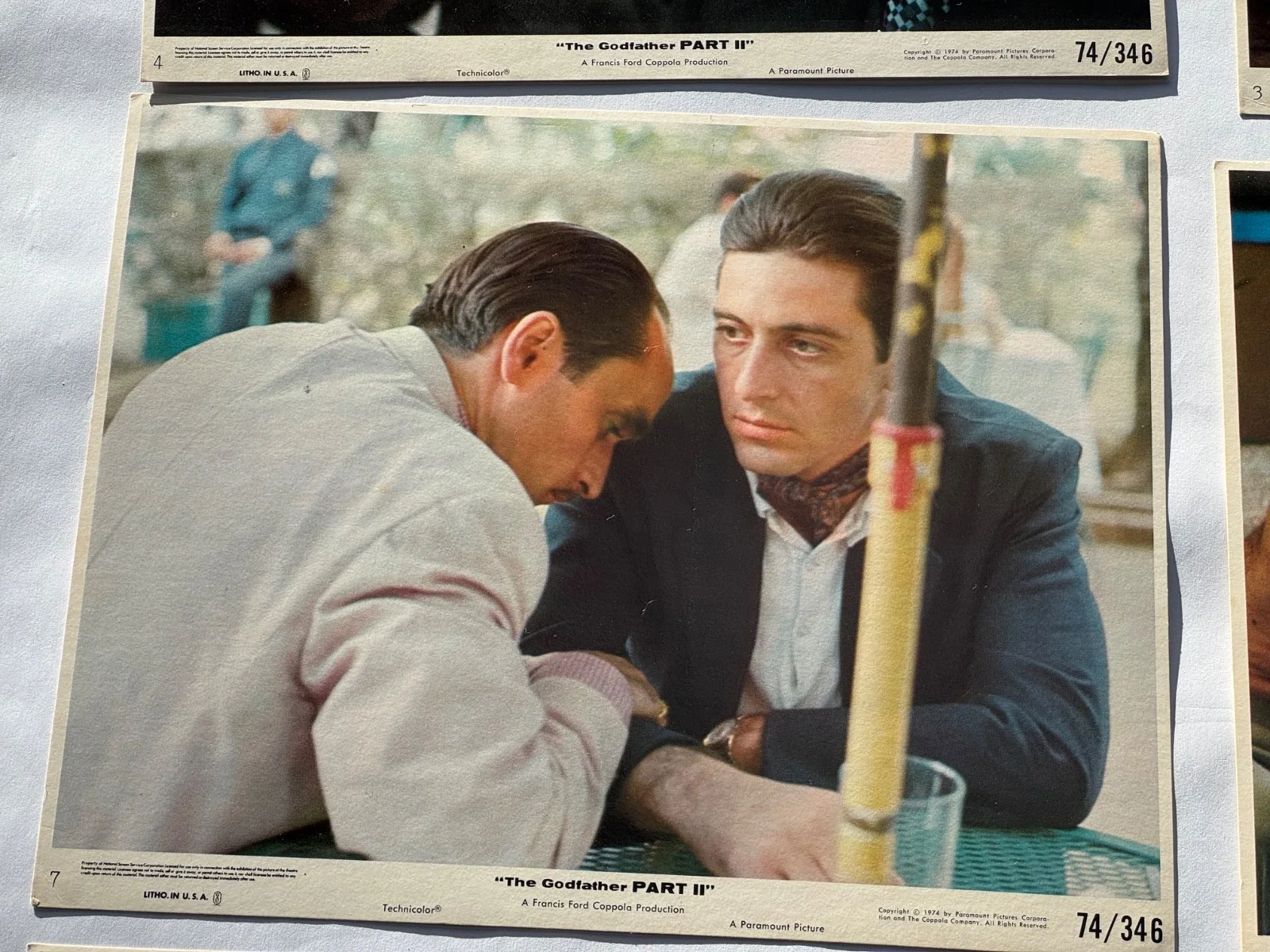 The Godfather Part II (1974) Robert De Niro Original Cinema Lobby Card set, изображение 5