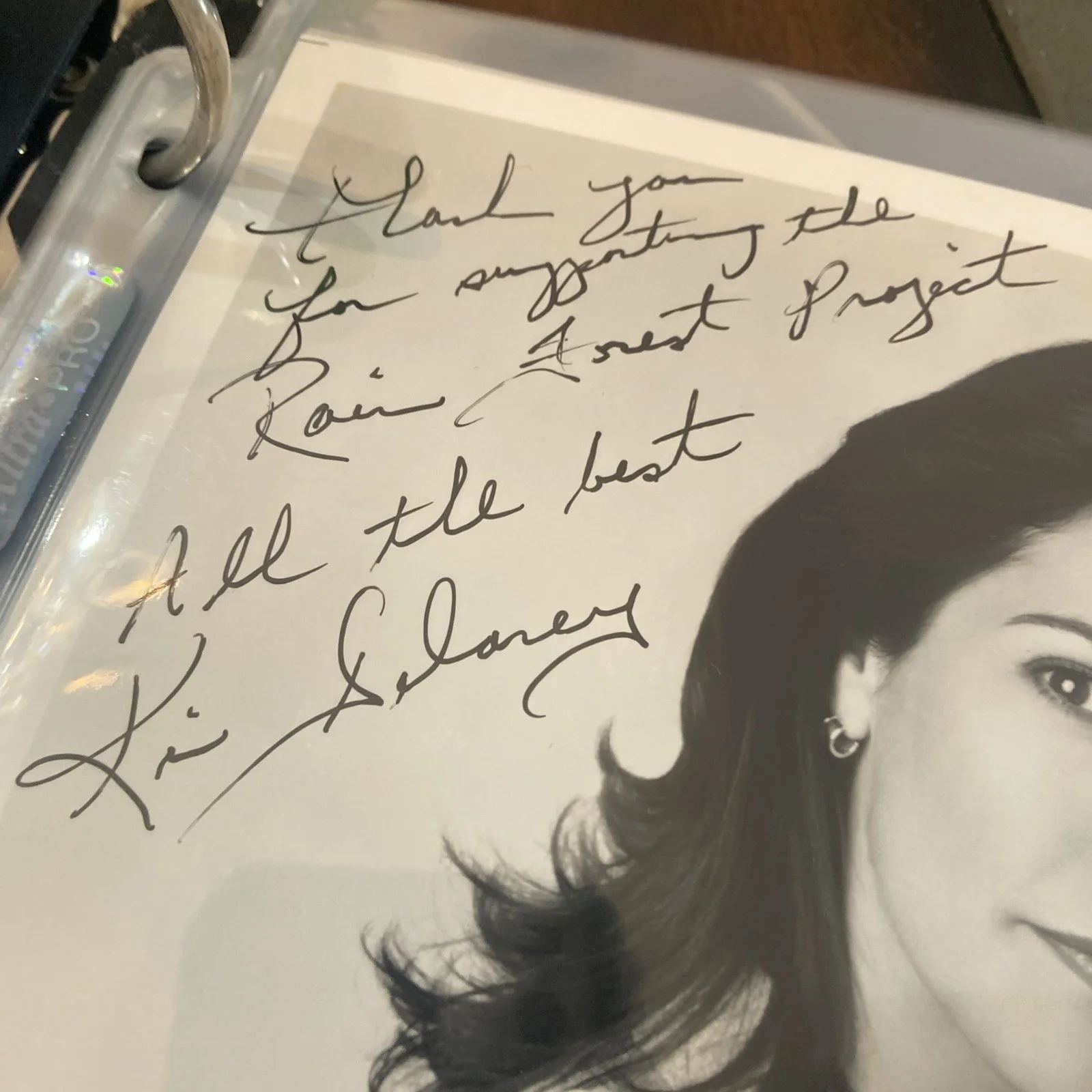 Kim Delaney — Kim Delaney NYPD Blue "All The Best" Authentic Signed 8x10 Photo - inscriptions, изображение 3