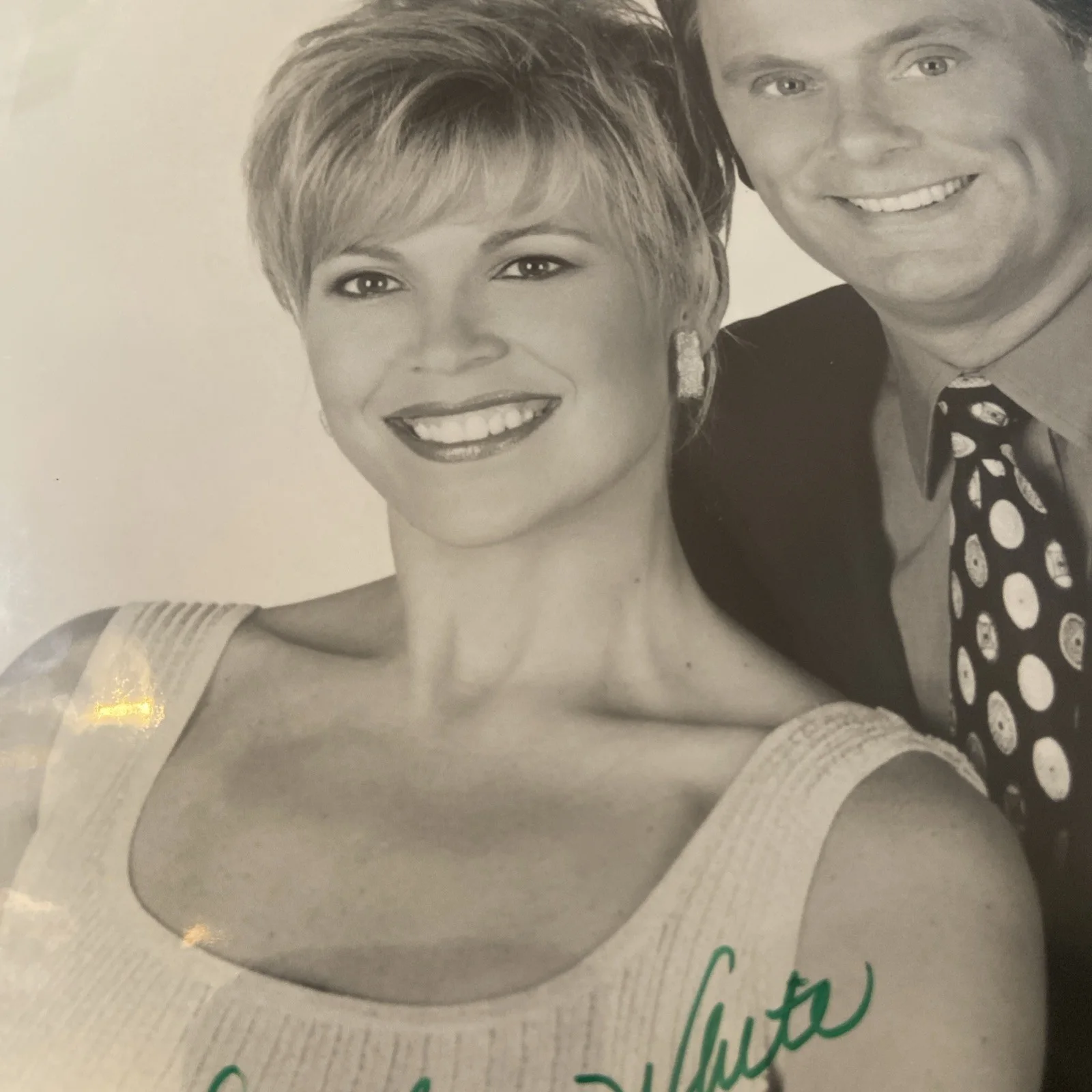 vanna white pat sajak — Pat Sajak & Vanna White signed/autographed 8x10 Photo Wheel Of Fortune- nice ink, изображение 4