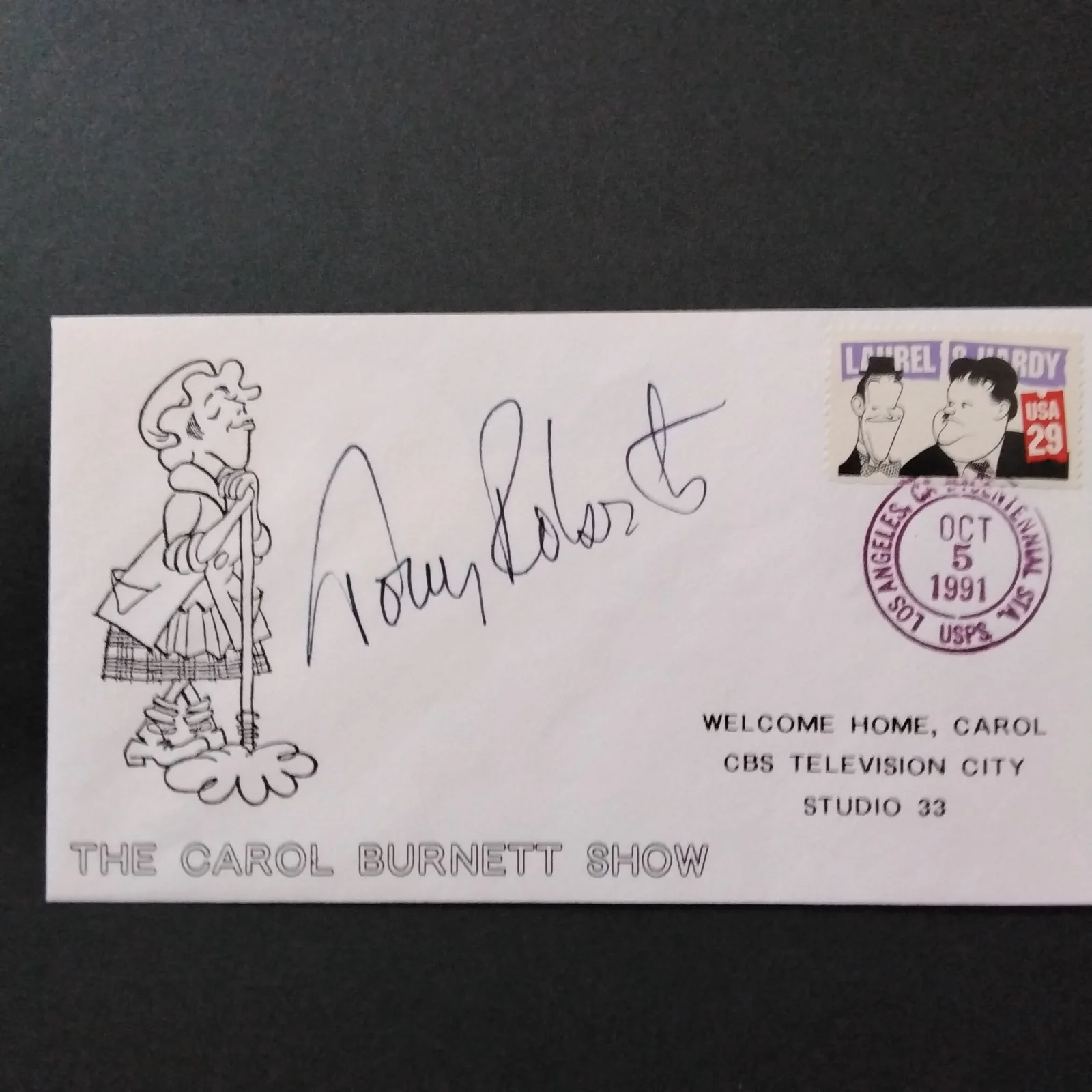 Tony Roberts Signed 1981 Envelope Photo Movie Actor Annie Hall Play It Again Sam, изображение 3