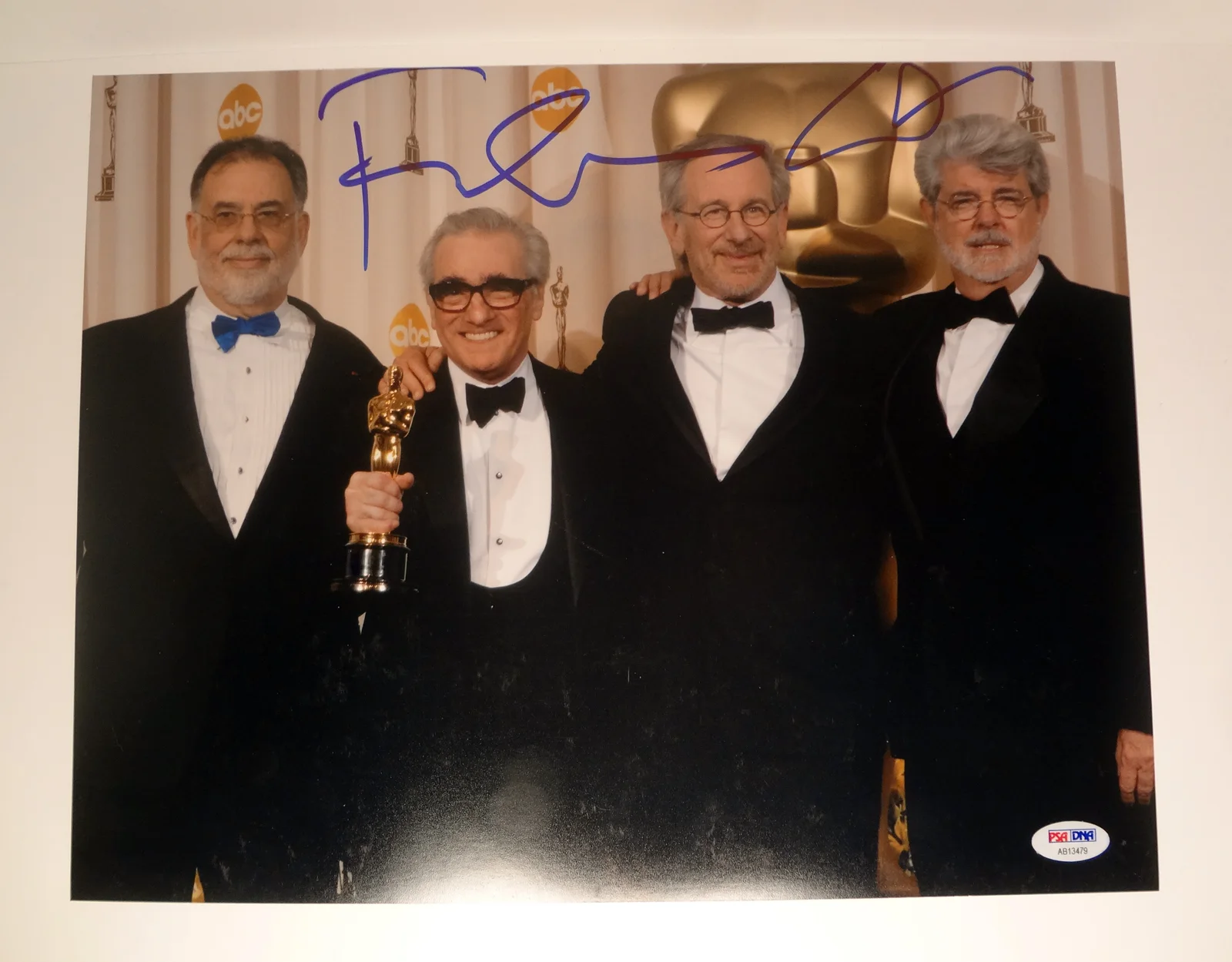 George Lucas, Francis Ford Coppolla — George Lucas & Francis Ford Coppola Dual Signed 11x14 Photo PSA/DNA COA, изображение 2
