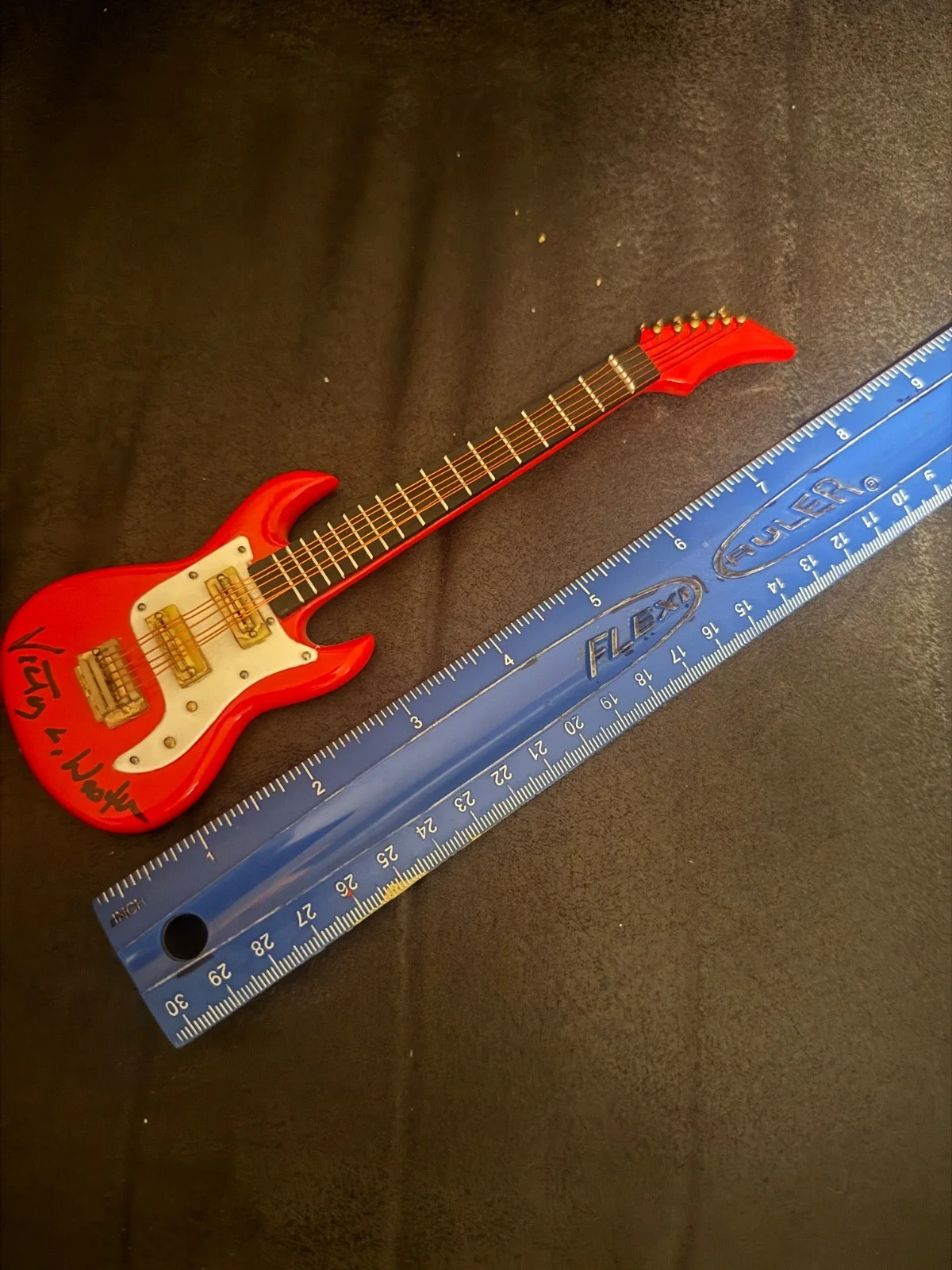 GFA Bela Fleck * VICTOR WOOTEN * Signed Autograph Mini Electric Guitar PROOF, изображение 2