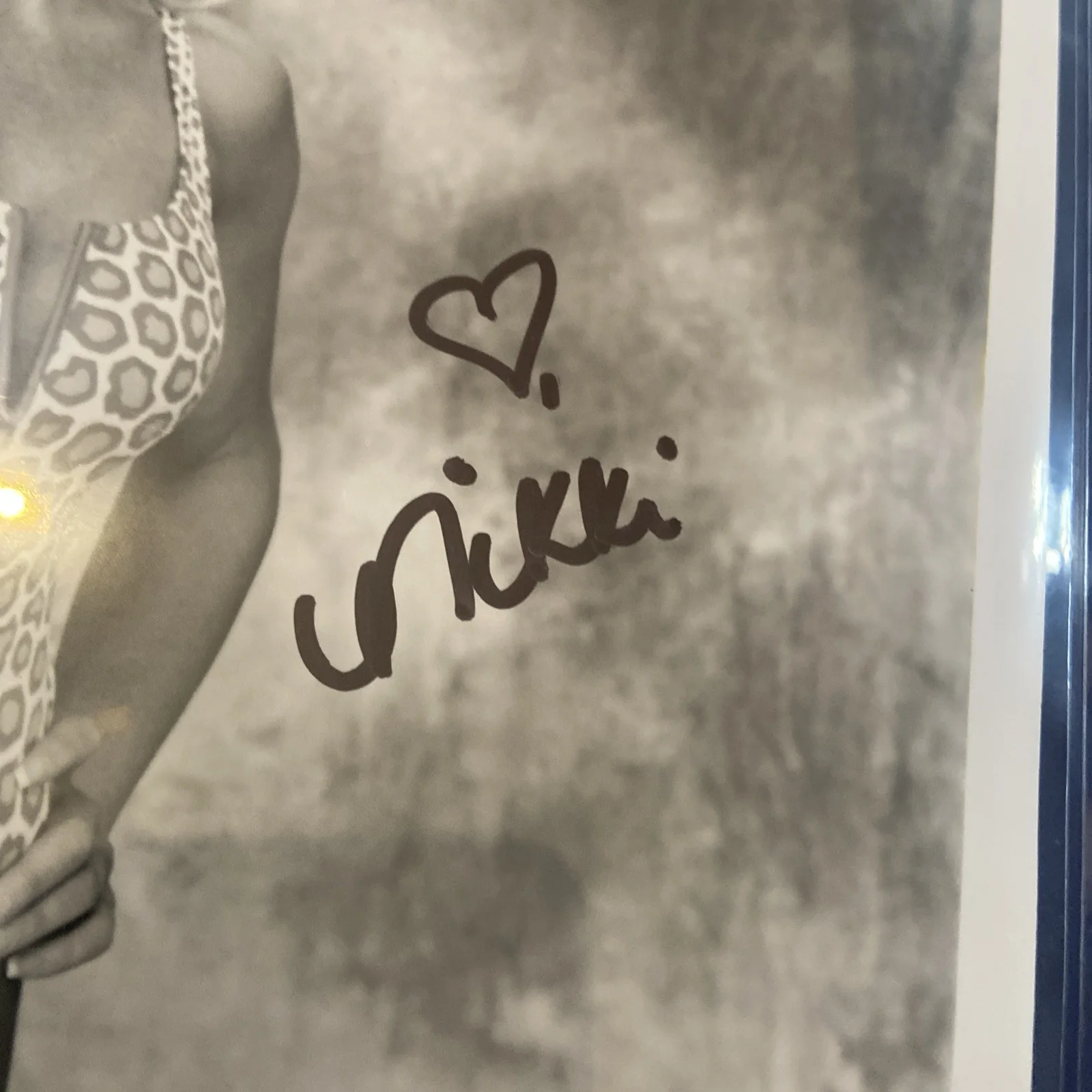 NIKKI ZIERING Signed 8x10 b&w Photo AUTOGRAPH Playboy - Price is Right Hot Sexy, изображение 2