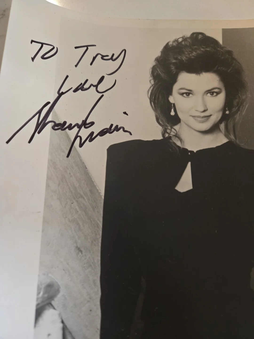 Shania Twain Signed 8x10 Photo Autograph Country Pop Music Memorabilia VTG, изображение 2