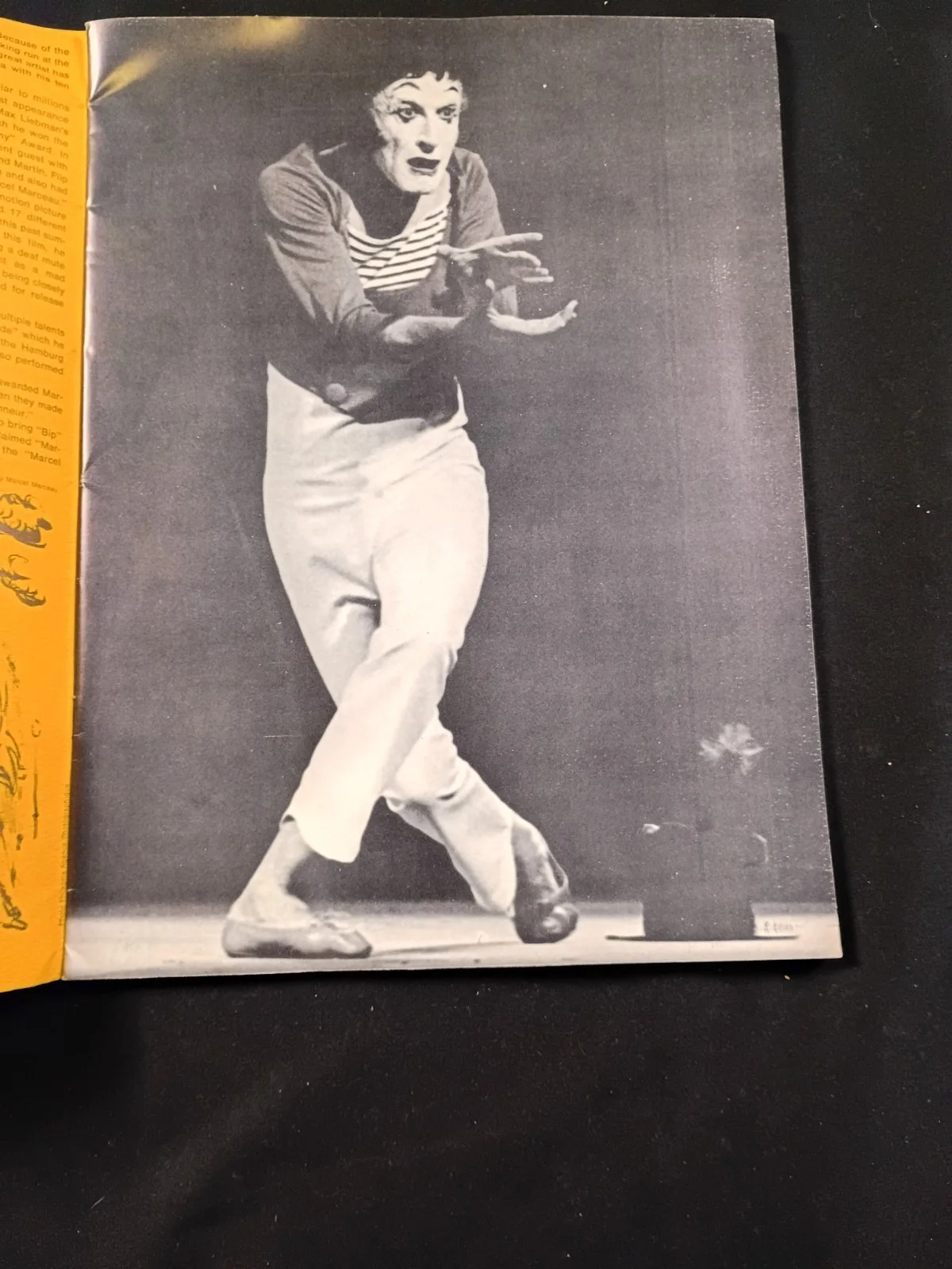 Marcel Marceau — 1974 Marcel Marceau Tour Program SIGNED & Inscribed Inside - 1 Signature Book, image 5