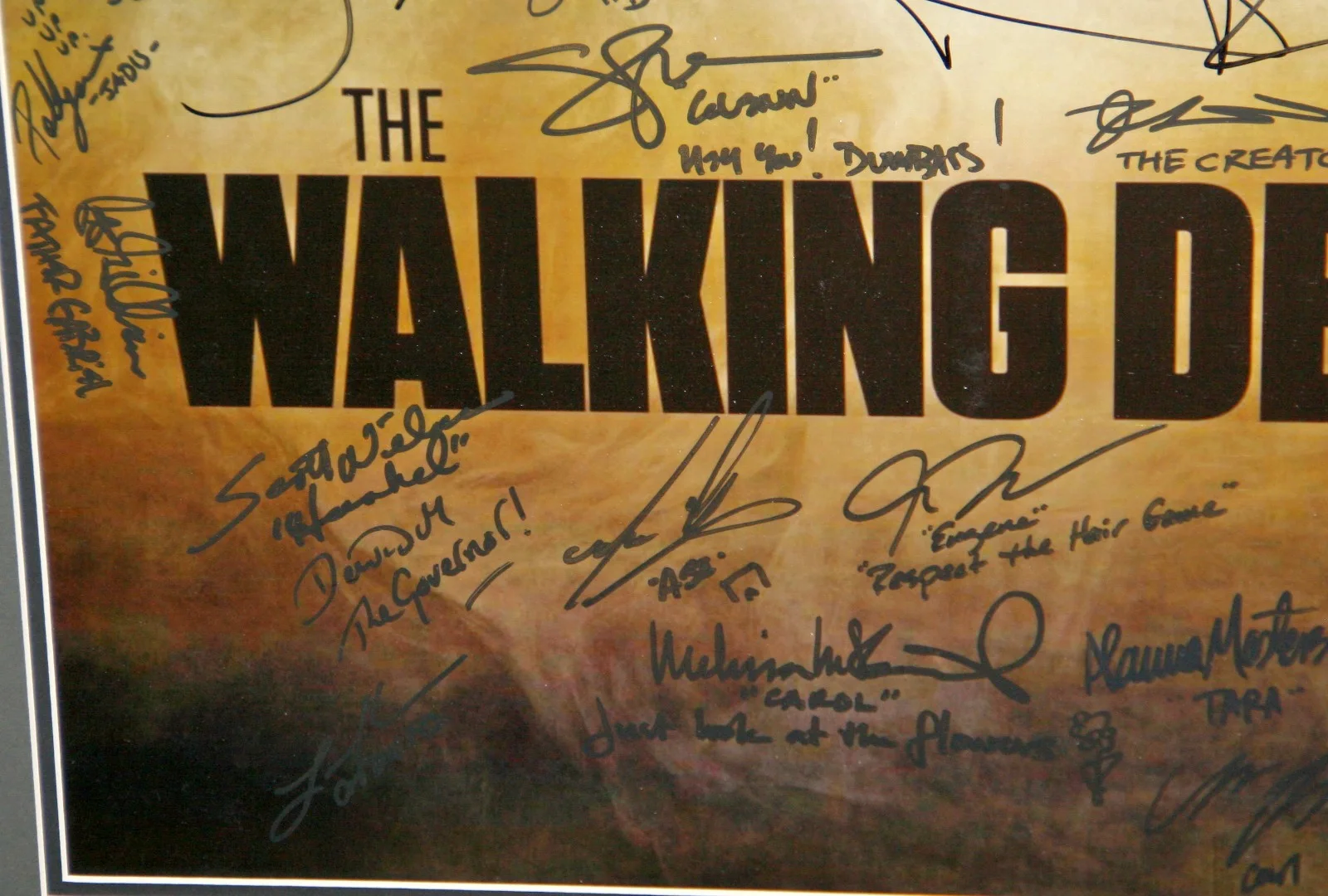 Jeffery Dean Morgan — The Walking Dead Cast Signed 16x20 Photo Framed Reedus Morgan 20+ Sigs JSA LOA, изображение 4