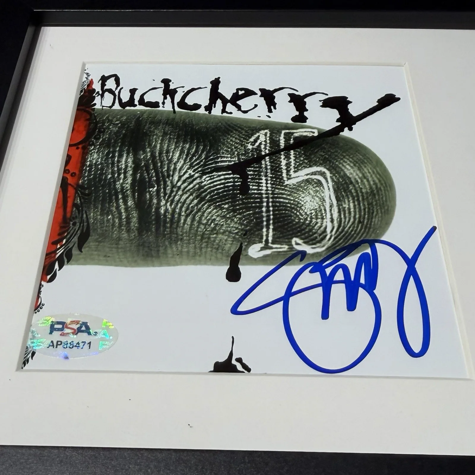 STEVIE D SIGNED BUCKCHERRY SELF TITLED CD ALBUM AUTOGRAPH FRAMED PSA COA, изображение 2