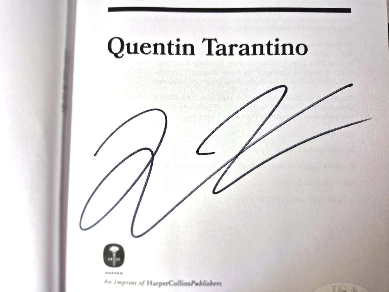 Quentin Tarantino — QUENTIN TARANTINO SIGNED AUTOGRAPHED CINEMA SPECULATION 1ST EDITION BOOK JSA COA, image 3