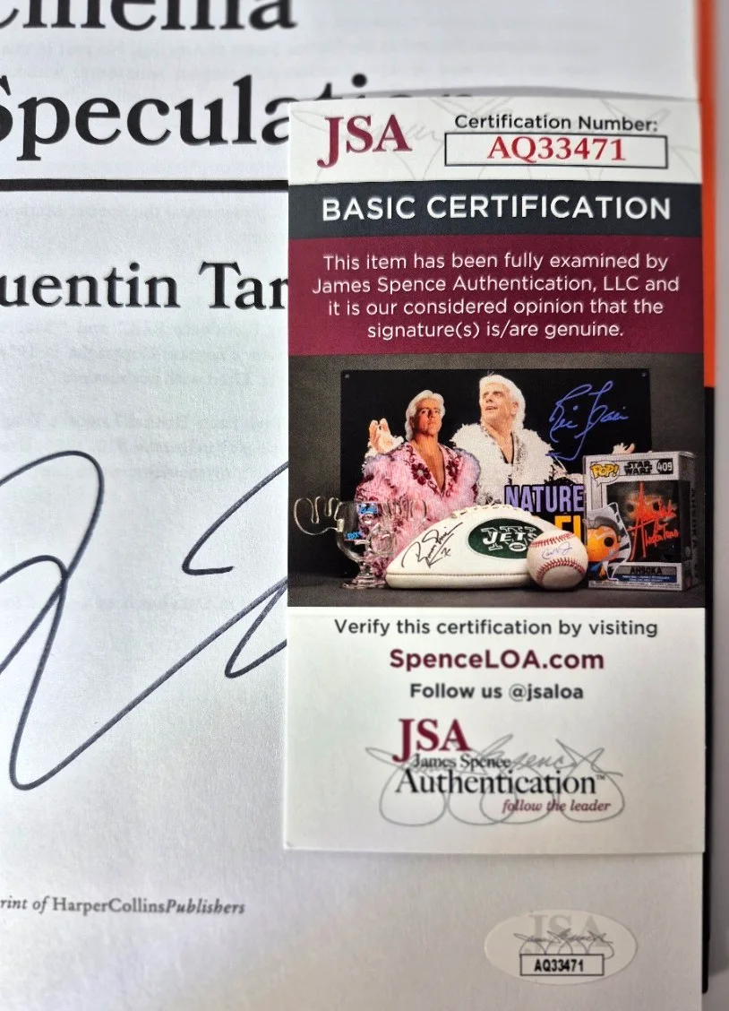 Quentin Tarantino — QUENTIN TARANTINO SIGNED AUTOGRAPHED CINEMA SPECULATION 1ST EDITION BOOK JSA COA, image 4