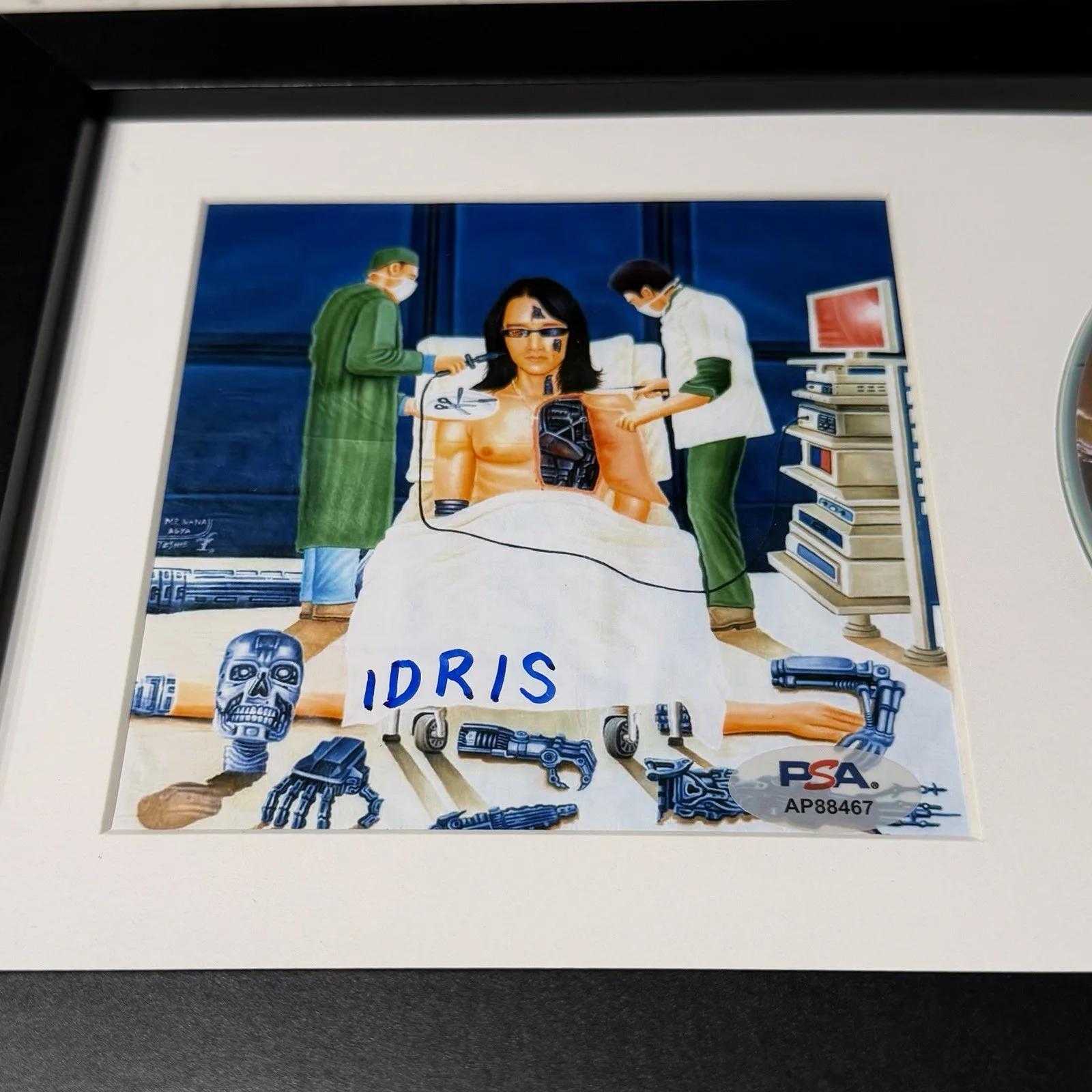 EYEDRESS SIGNED FULL TIME LOVER CD ALBUM IDRIS AUTOGRAPH FRAMED PSA COA, изображение 2