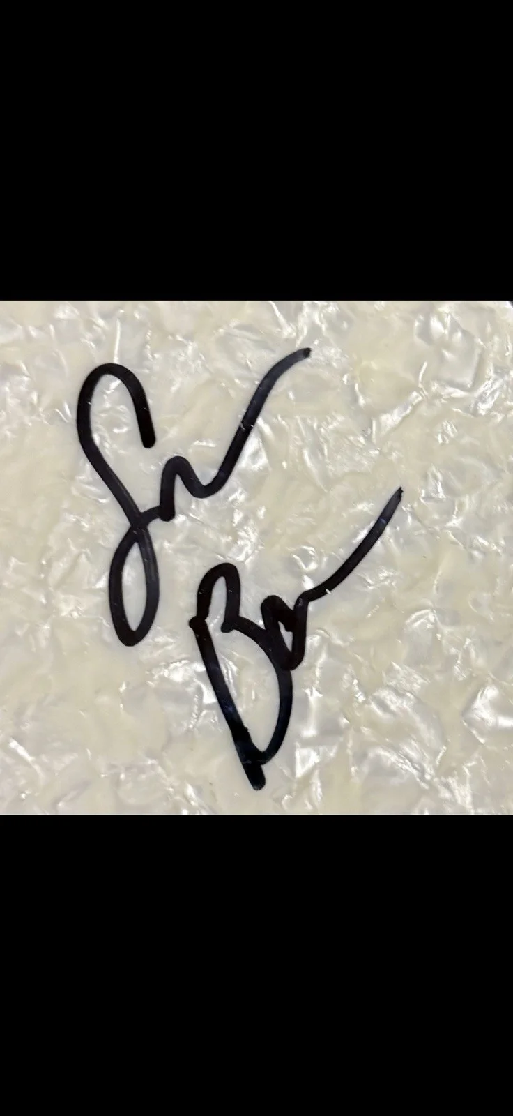 Sam Barber Country Music Artist Autographed Acoustic Guitar PickGuard, изображение 2