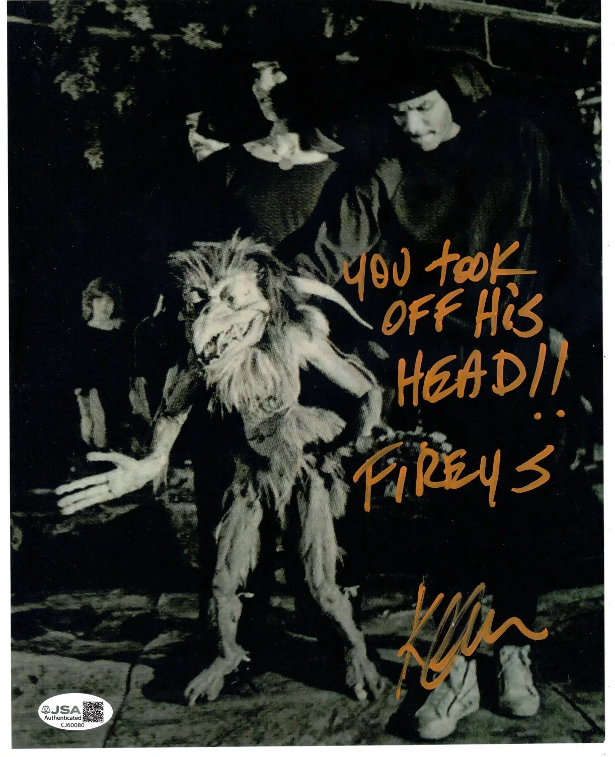 Kevin Clash Authentic Signed 8x10 Photo Autograph, Labyrinth, Fireys, JSA COA, image 2