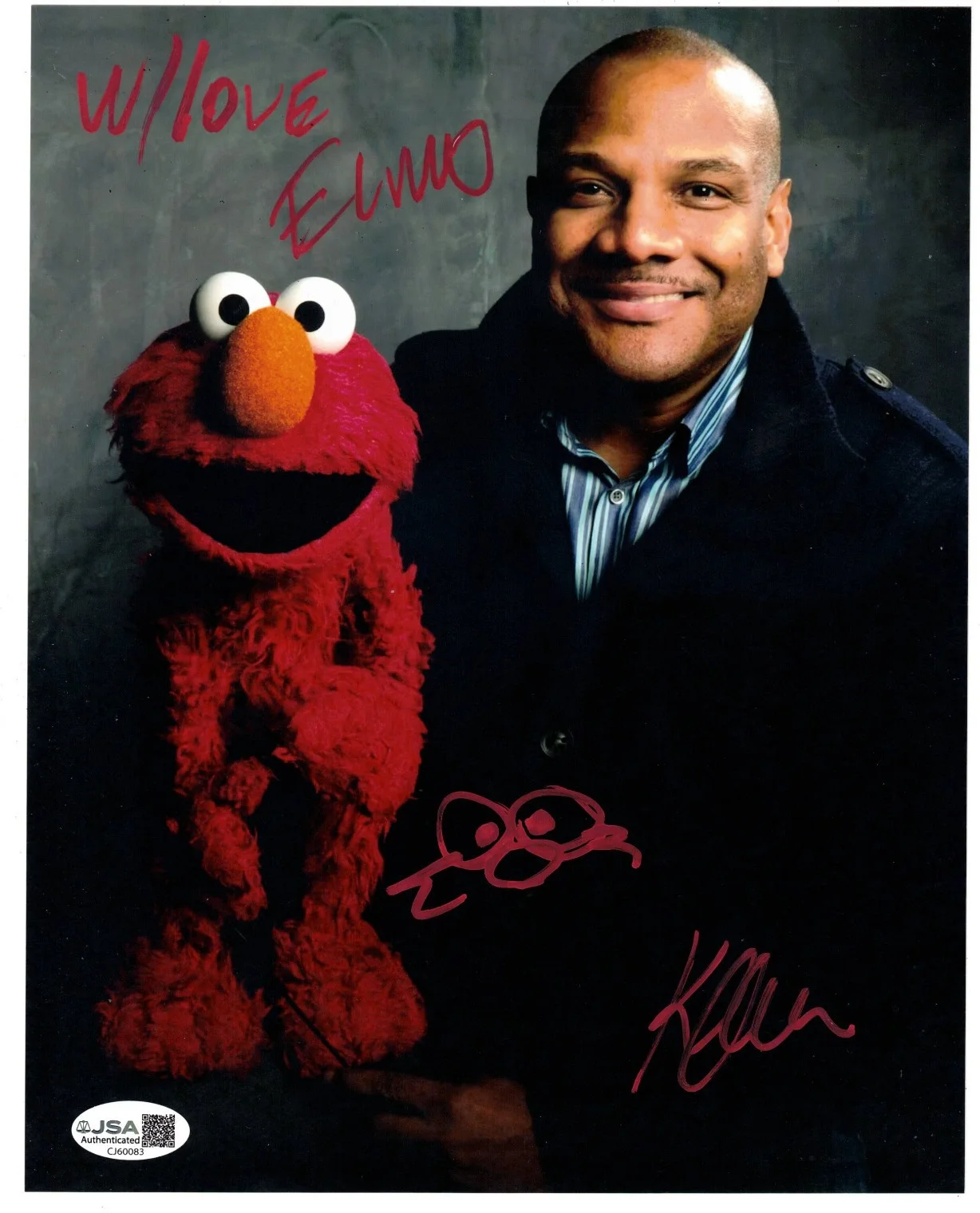 Kevin Clash Authentic Signed 8x10 Photo Autograph, Sesame Street, Elmo, JSA COA, изображение 2