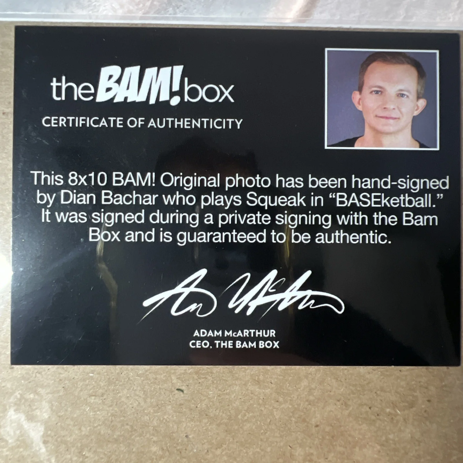 DIAN BACHAR signed 8x10 photo BASEketball Movie SQUEAK * COA * PROOF * Boom Box, изображение 3
