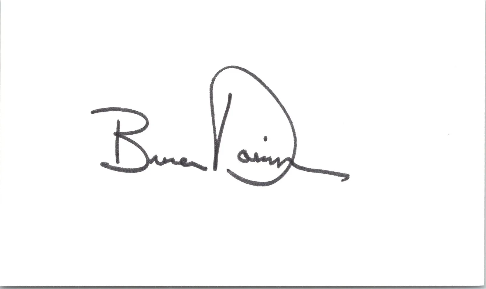 Bruce Davison — Bruce Davison Signed 3x5 Index Card Longtime Companion Autographed