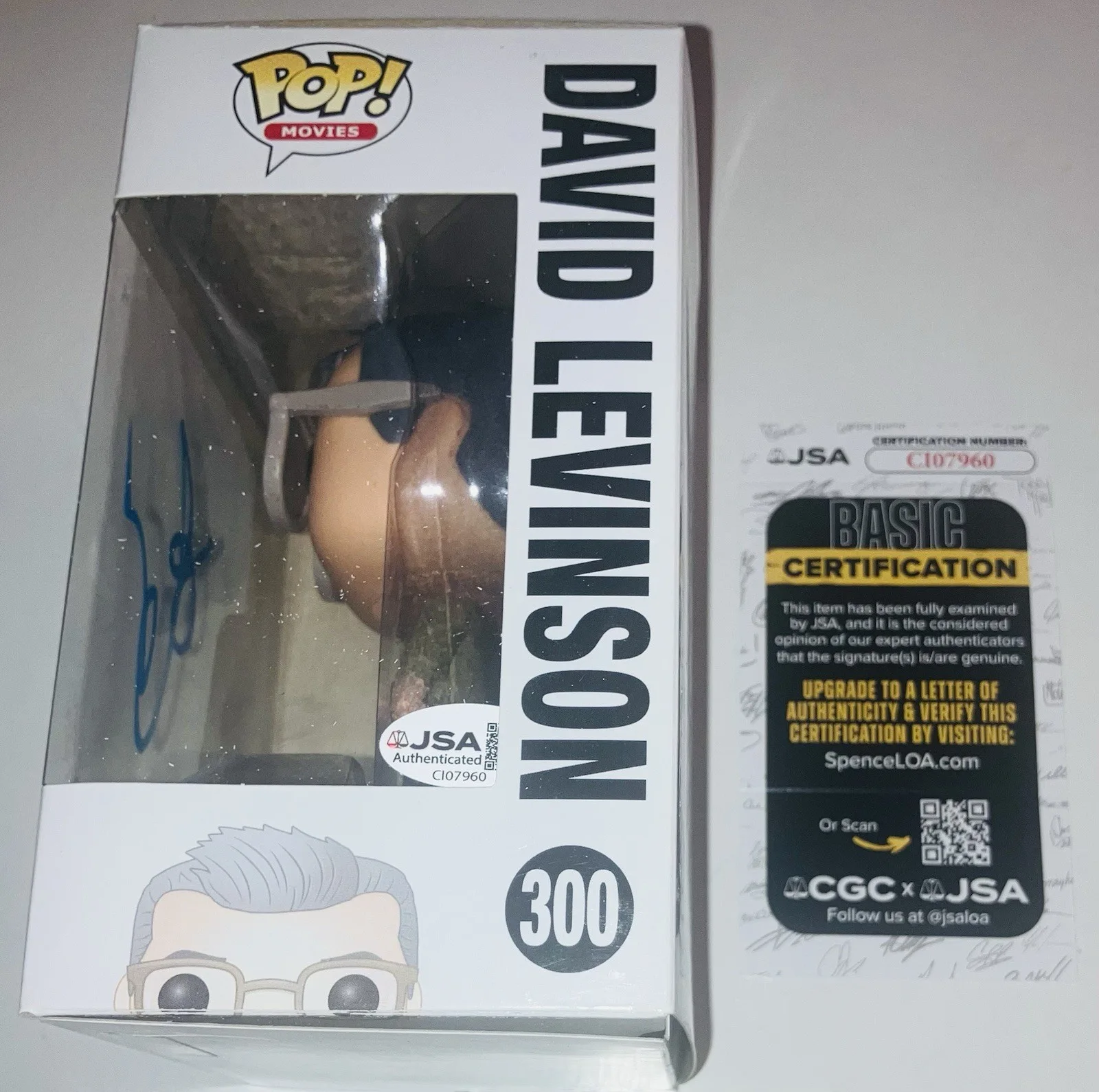 Jeff Goldblum — JEFF GOLDBLUM SIGNED AUTOGRAPHED INDEPENDENCE DAY FUNKO POP #300 JSA COA RARE!, изображение 2