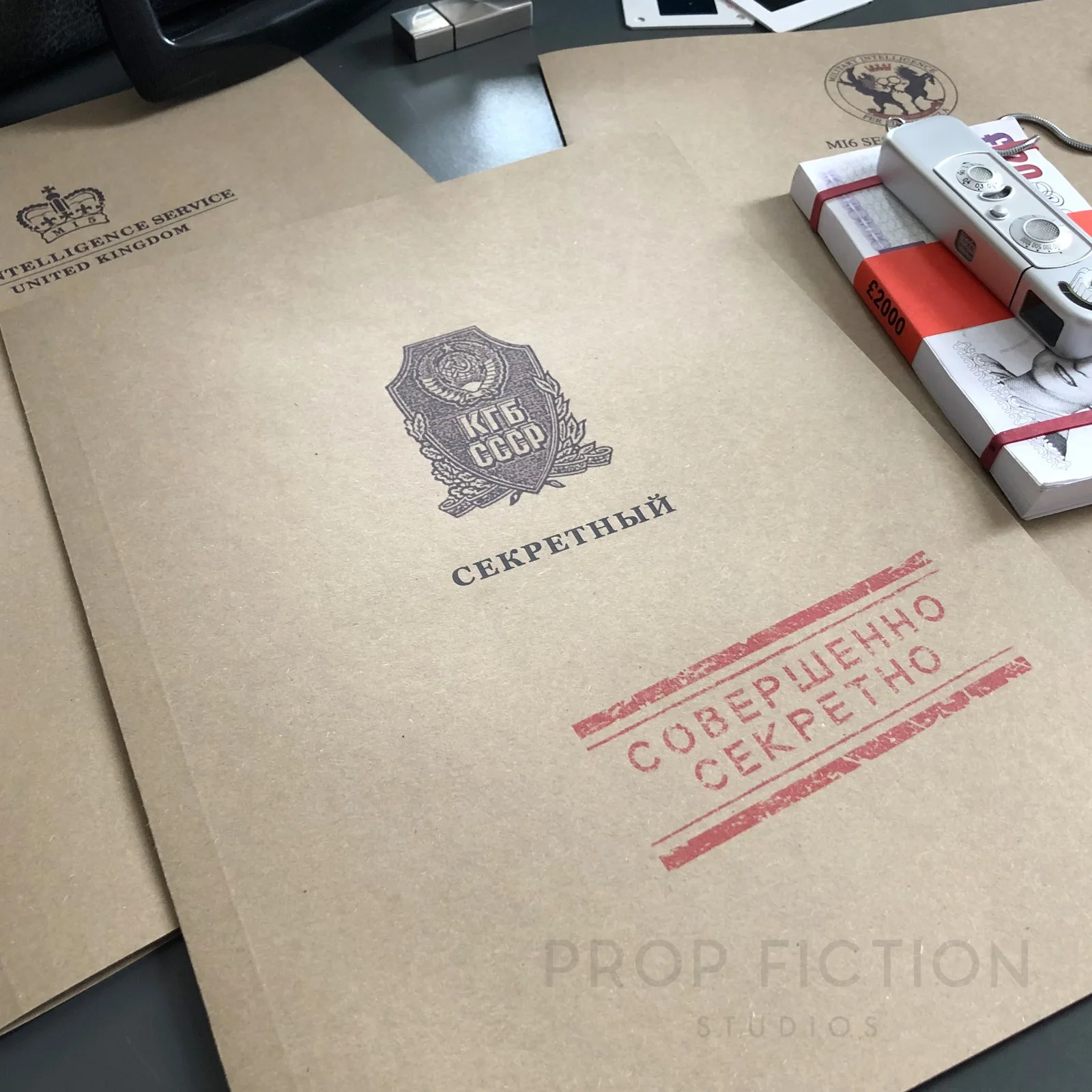 Movie Prop Secret Agent Mission Report Files / 3 x Cosplay Spy Folder Set, изображение 3
