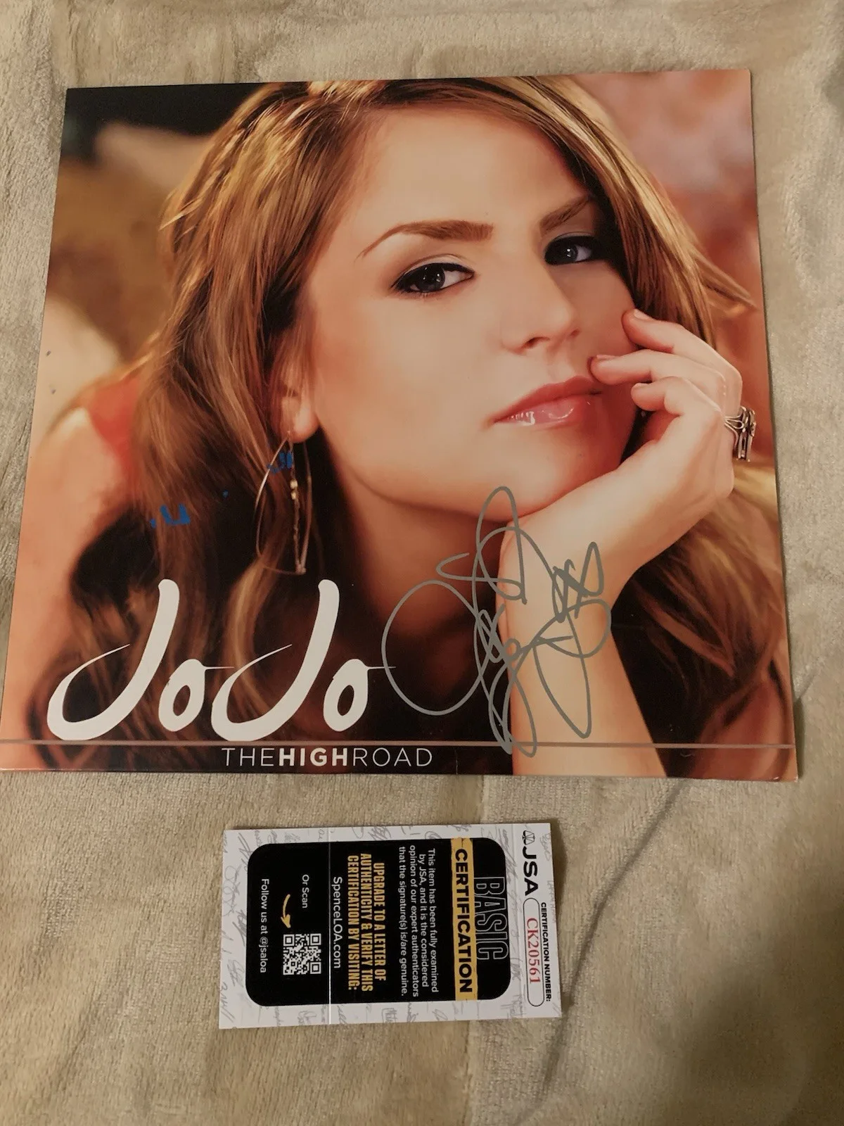 Jojo The High Road Signed Vinyl Autograph JSA Certified, image 2
