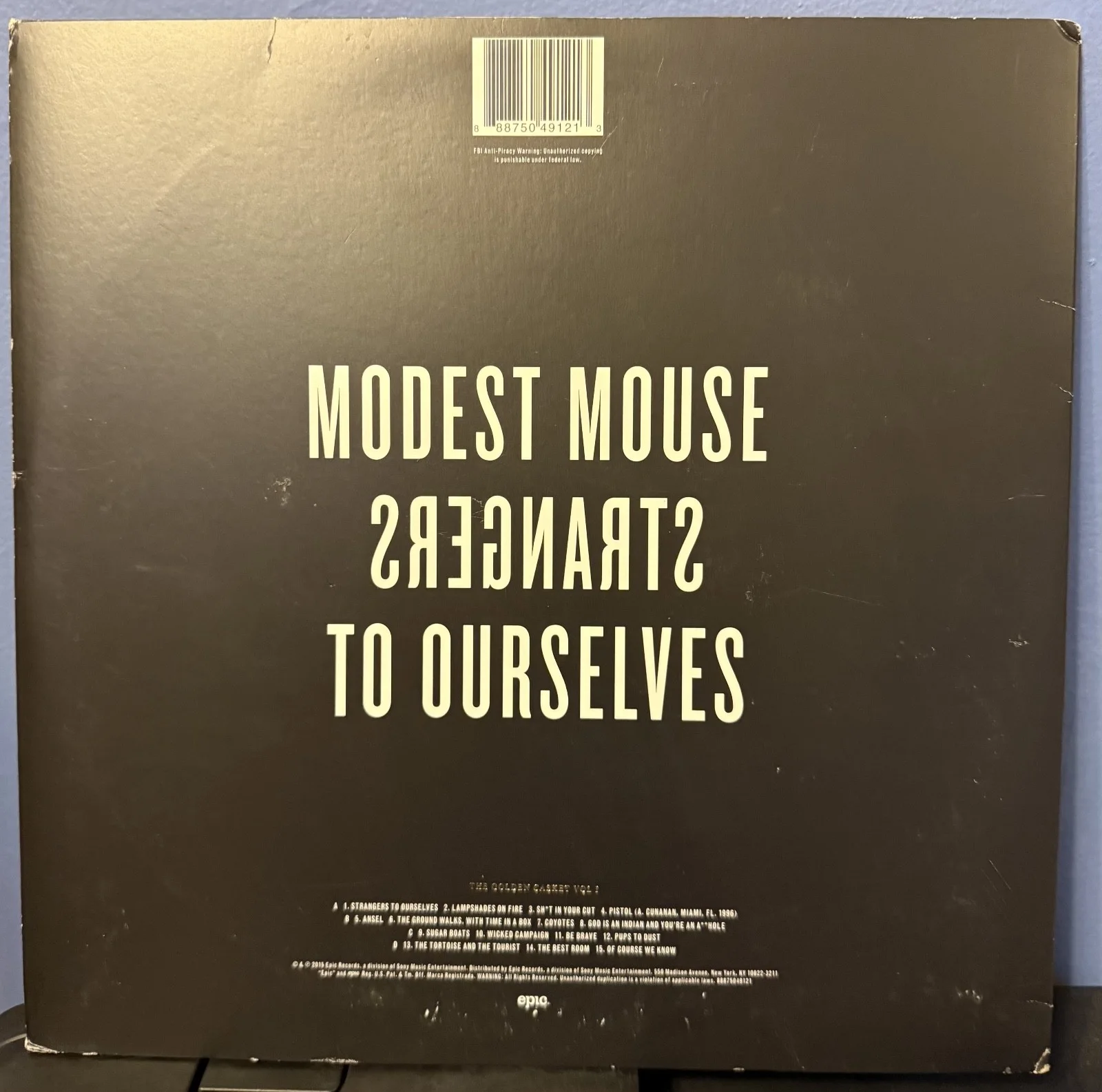 Isaac Brock signed Modest Mouse Strangers to Ourselves 12" lp, image 2