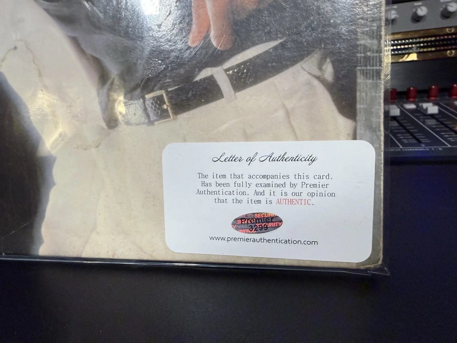 Michael Jackson Thriller Vinyl Record Autographed w/ Certificate of Authenticity, image 2