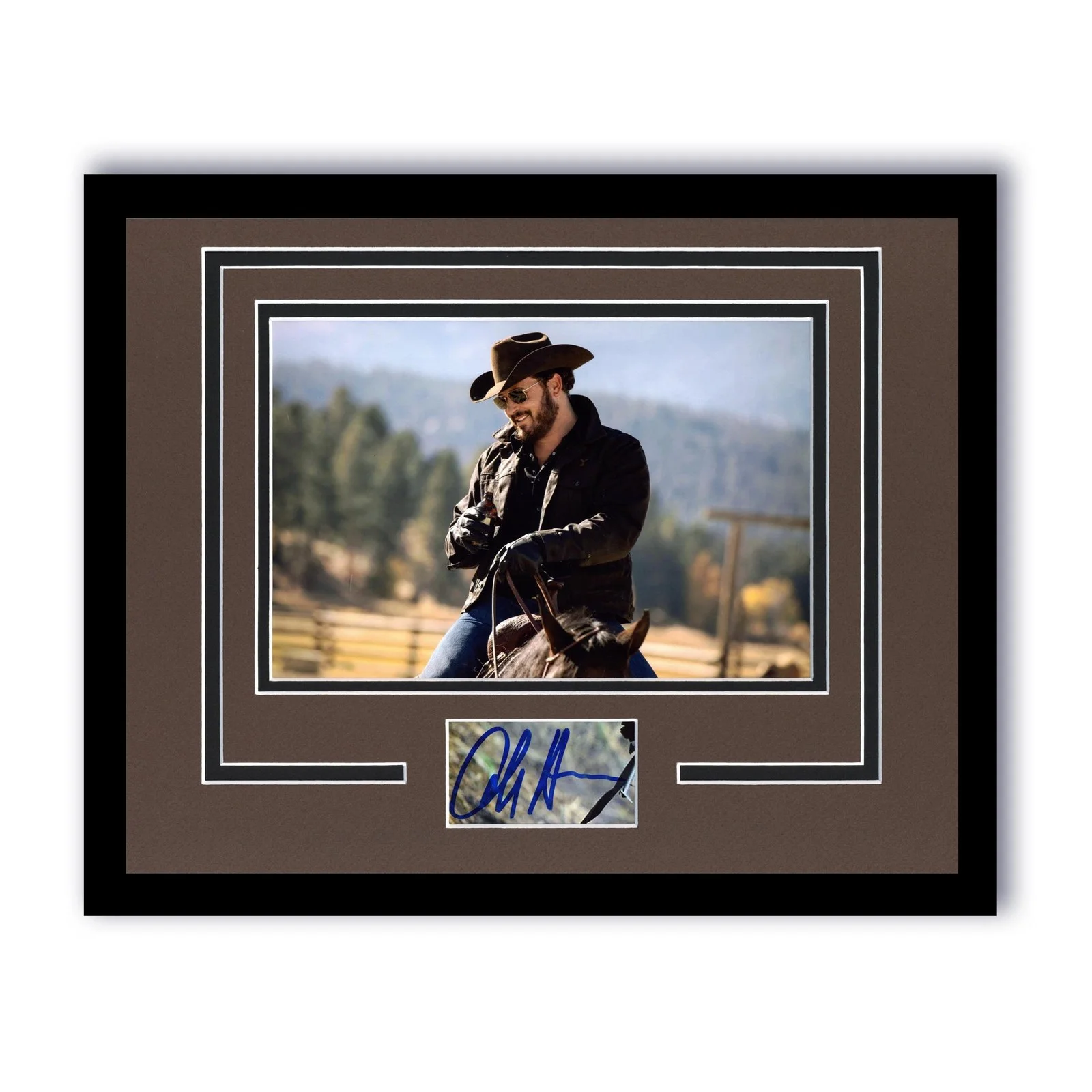 Cole Hauser — Cole Hauser "Yellowstone" AUTOGRAPH Signed Rip Photo Framed 11x14 Display C ACOA
