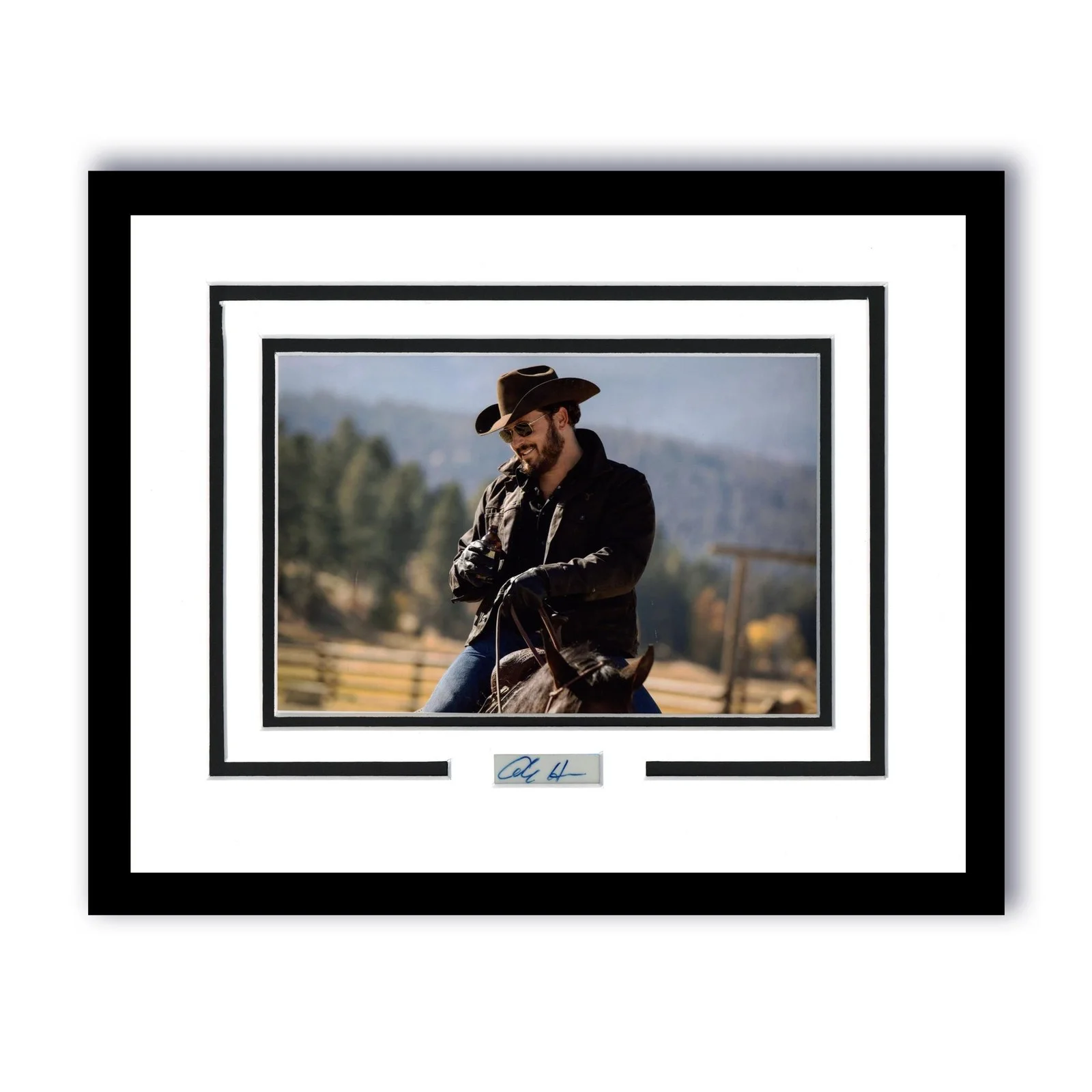 Cole Hauser — Cole Hauser "Yellowstone" AUTOGRAPH Signed Rip Photo Framed 11x14 Display B ACOA